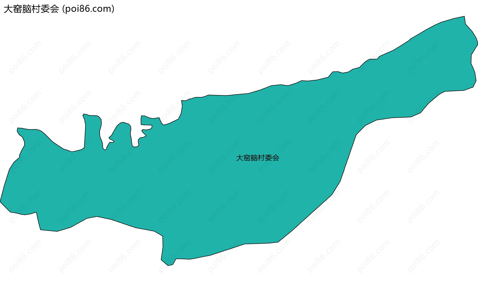 大窑脑村委会边界地图