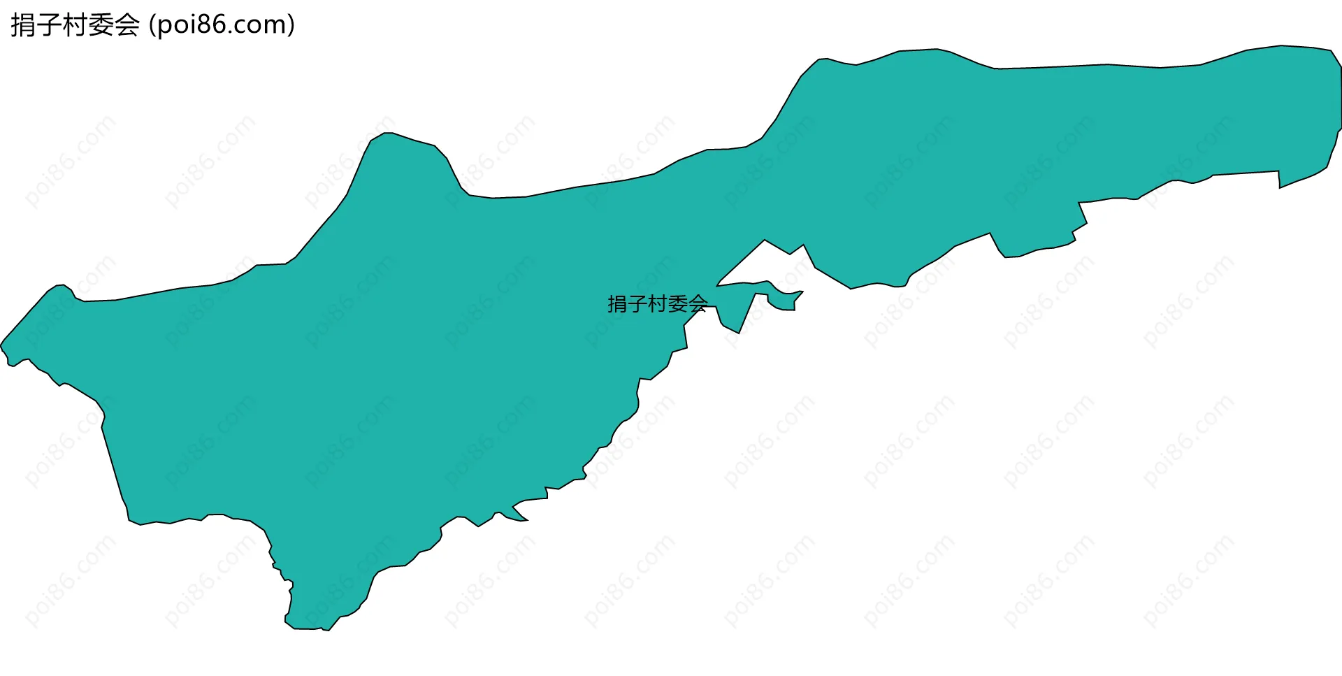 捐子村委会边界地图