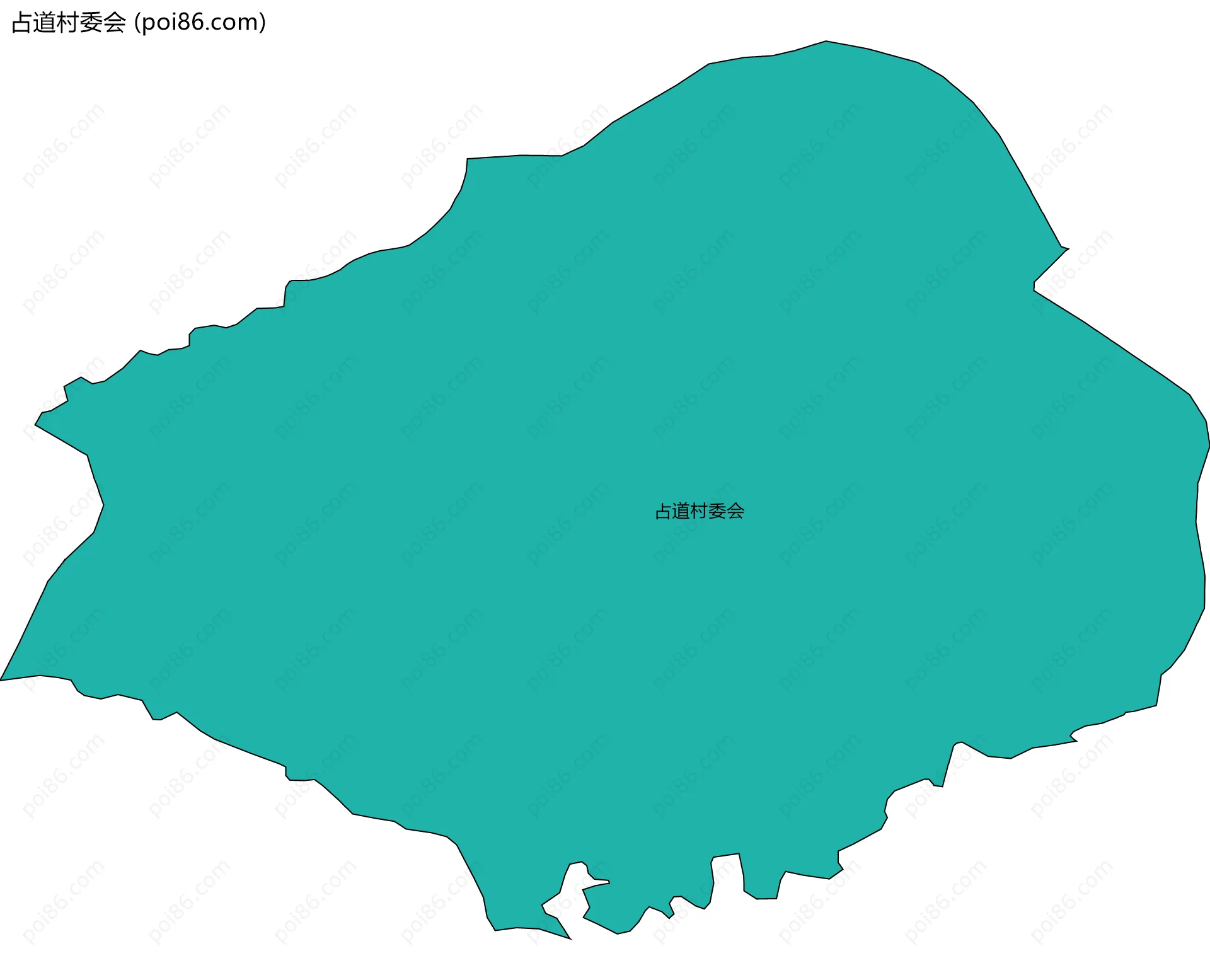占道村委会边界地图