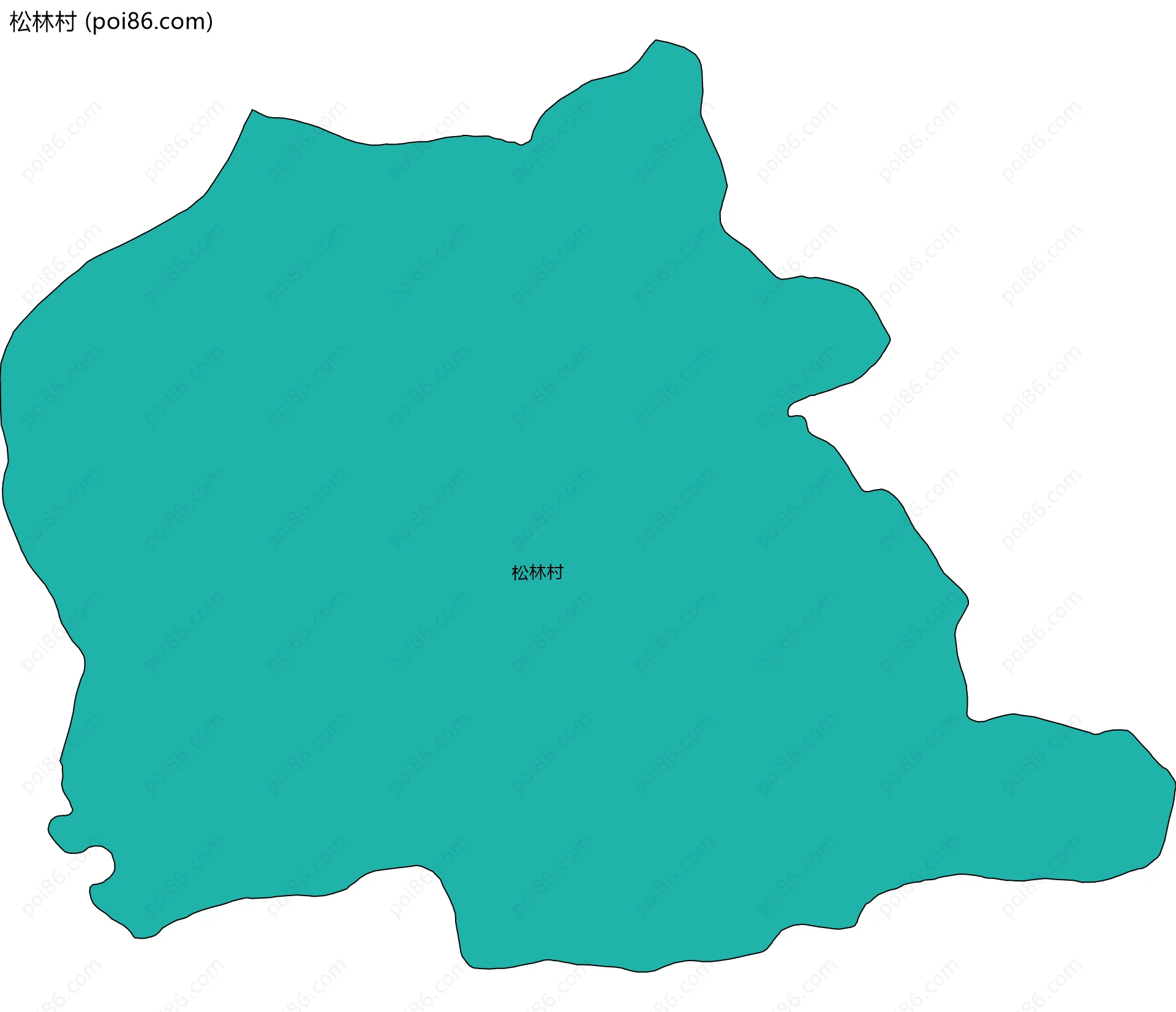 松林村边界地图