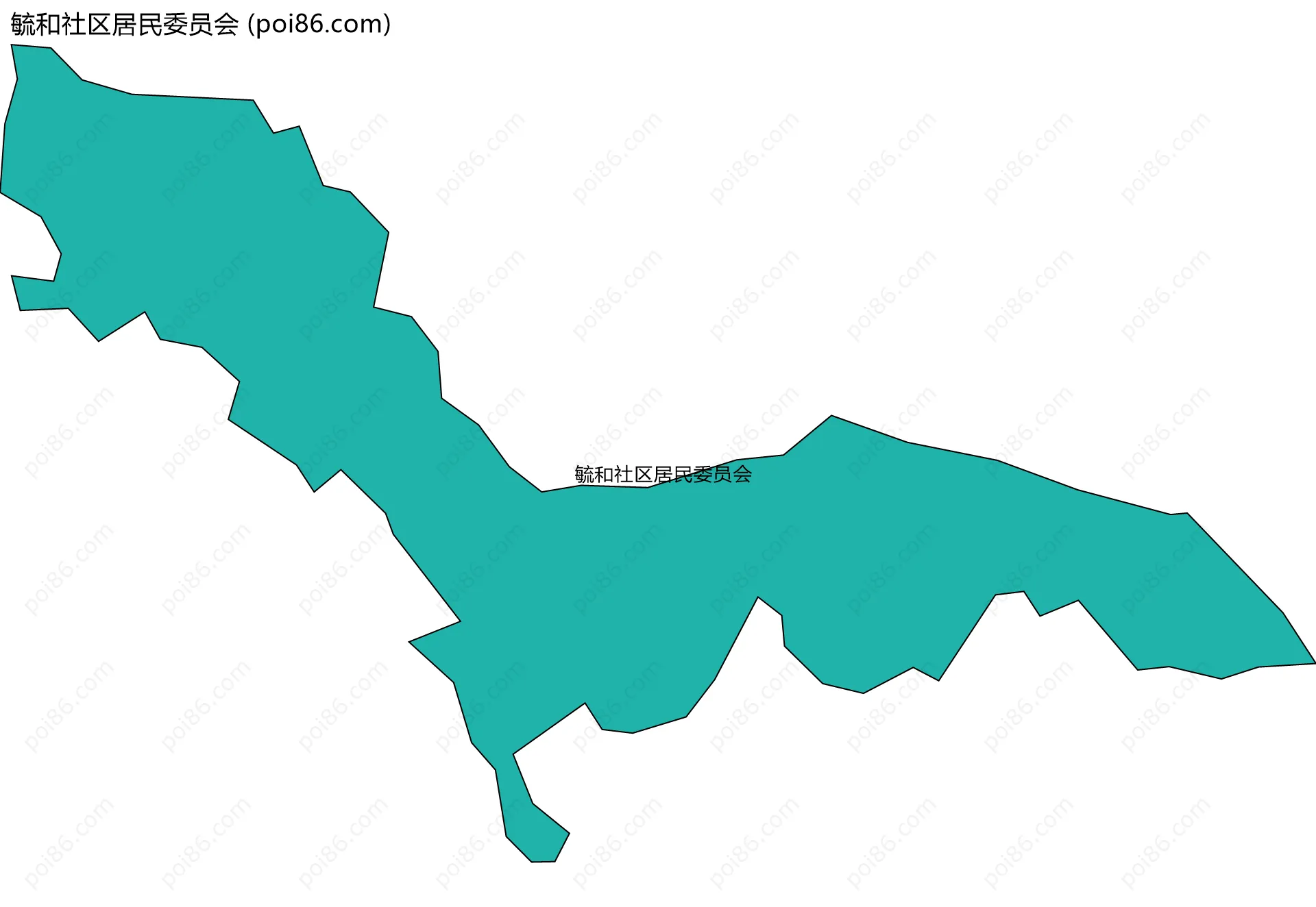 毓和社区居民委员会边界地图