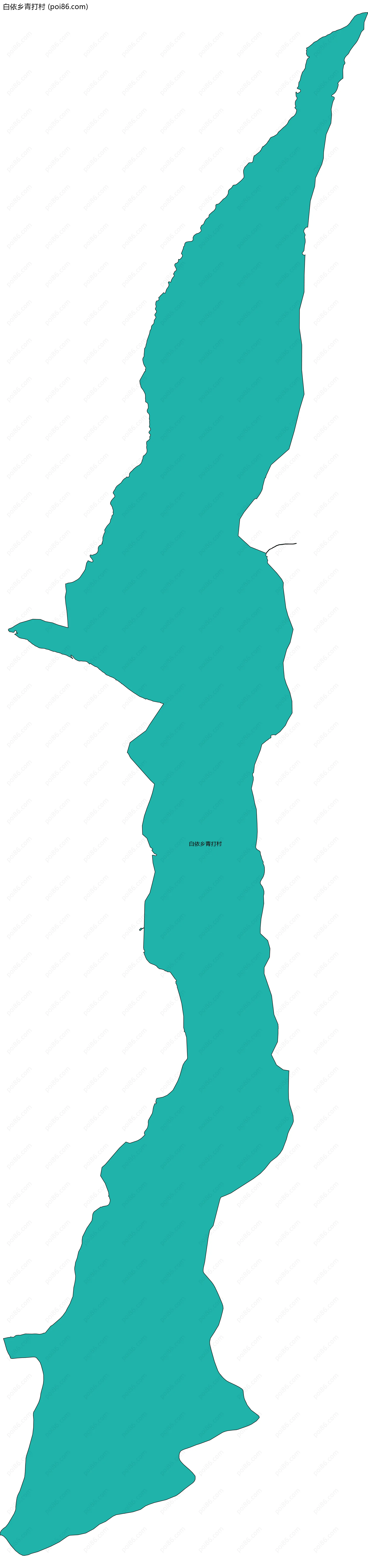 白依乡青打村边界地图