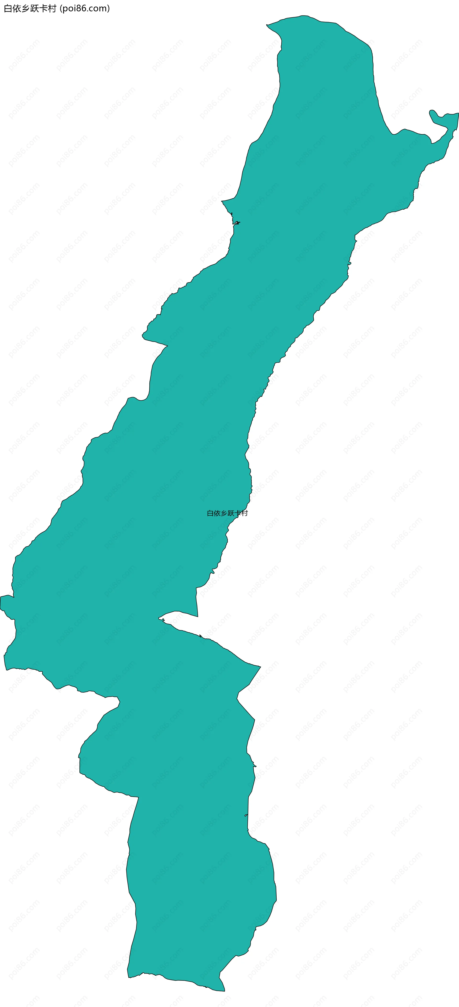 白依乡跃卡村边界地图