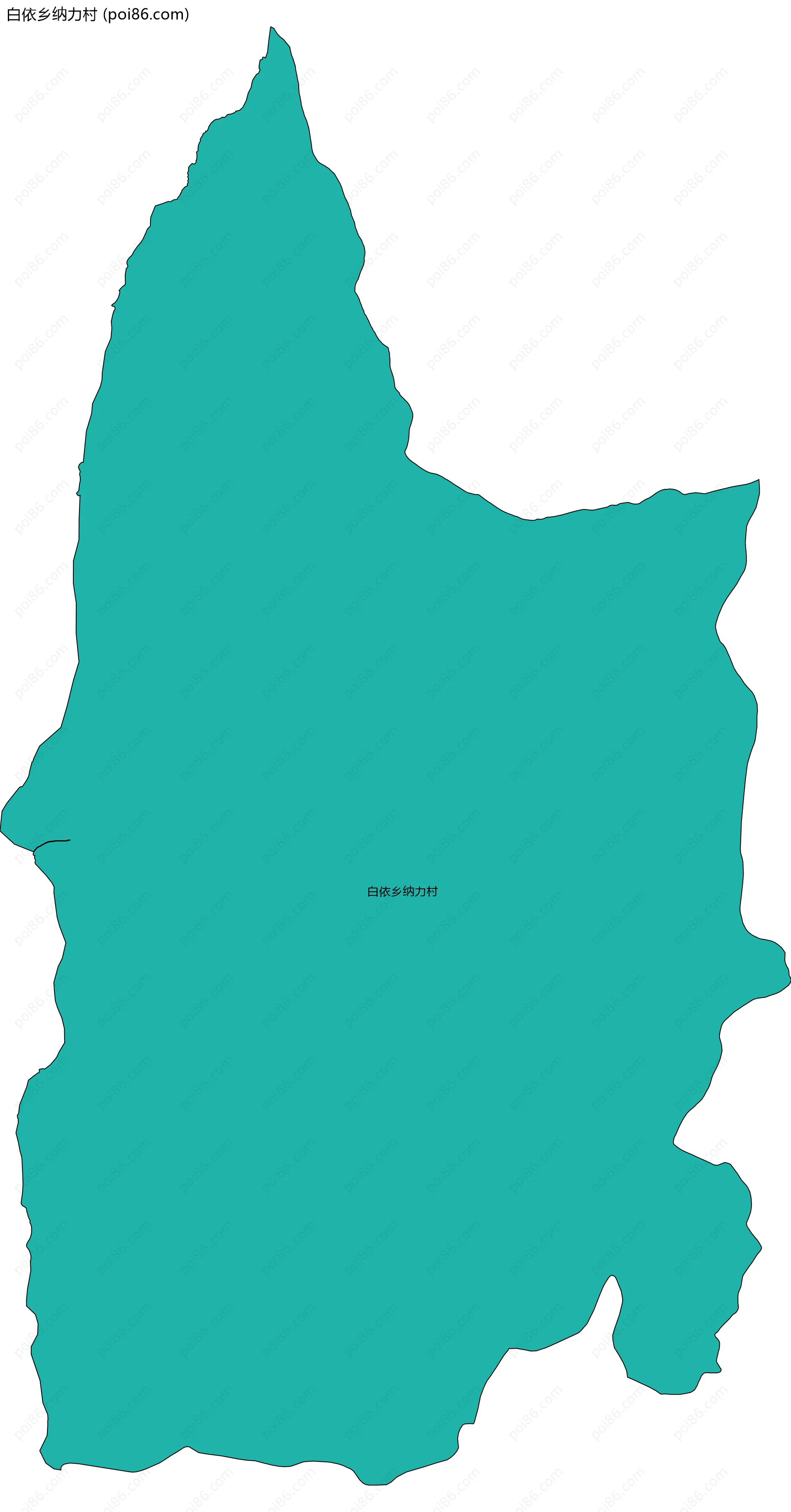 白依乡纳力村边界地图