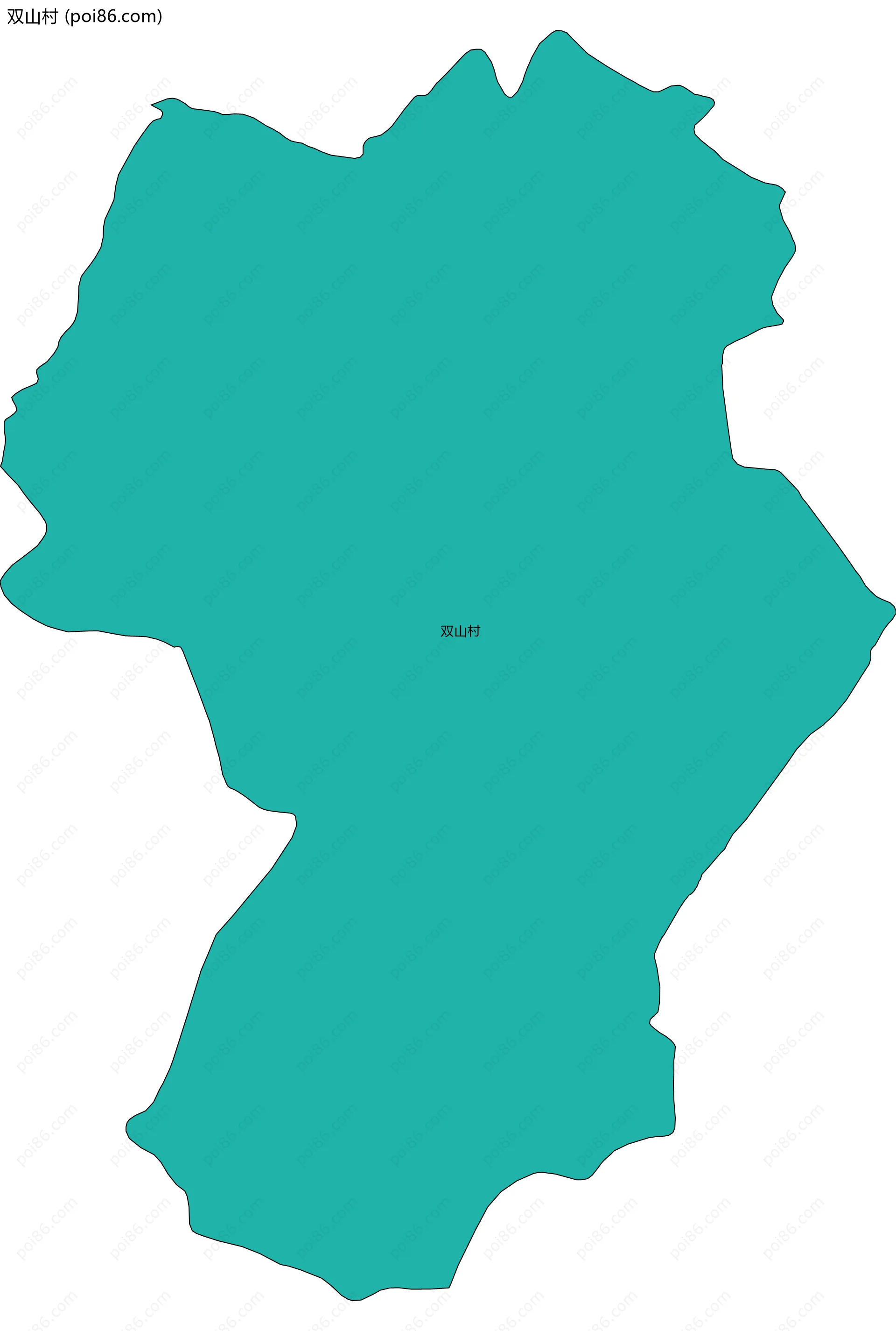 双山村边界地图