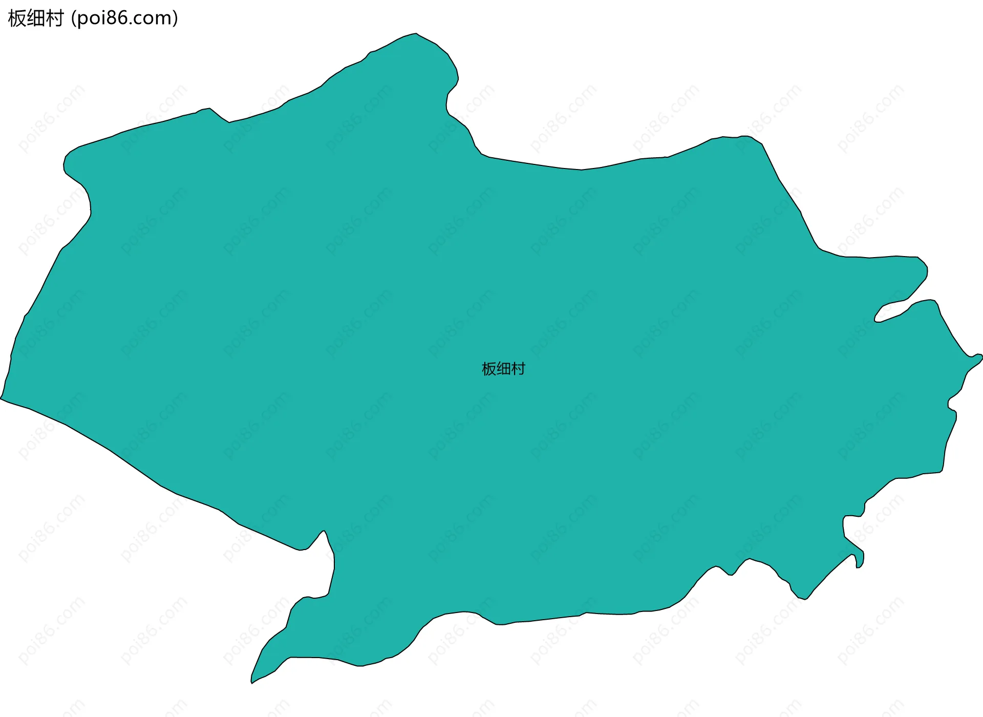 板细村边界地图