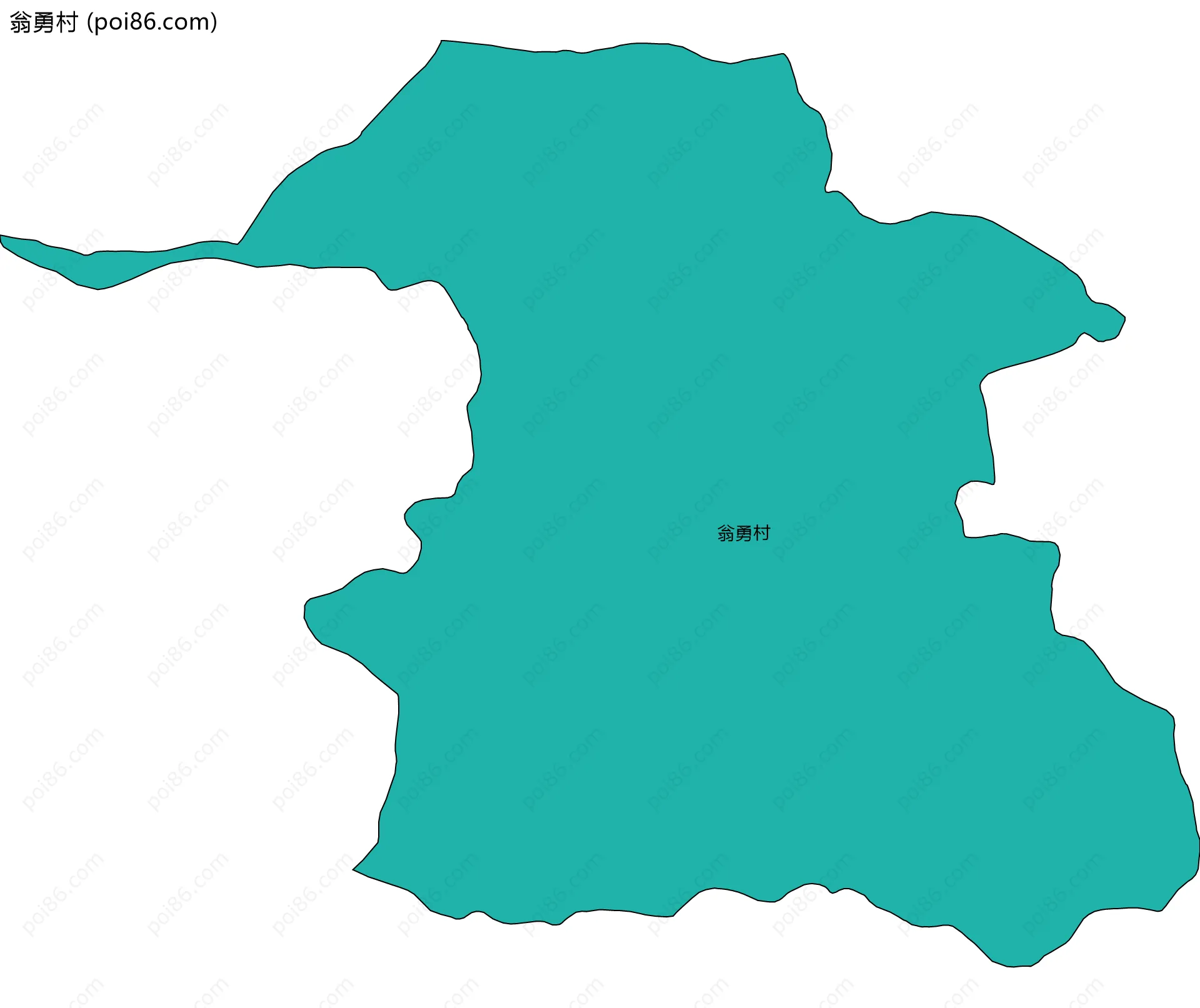翁勇村边界地图