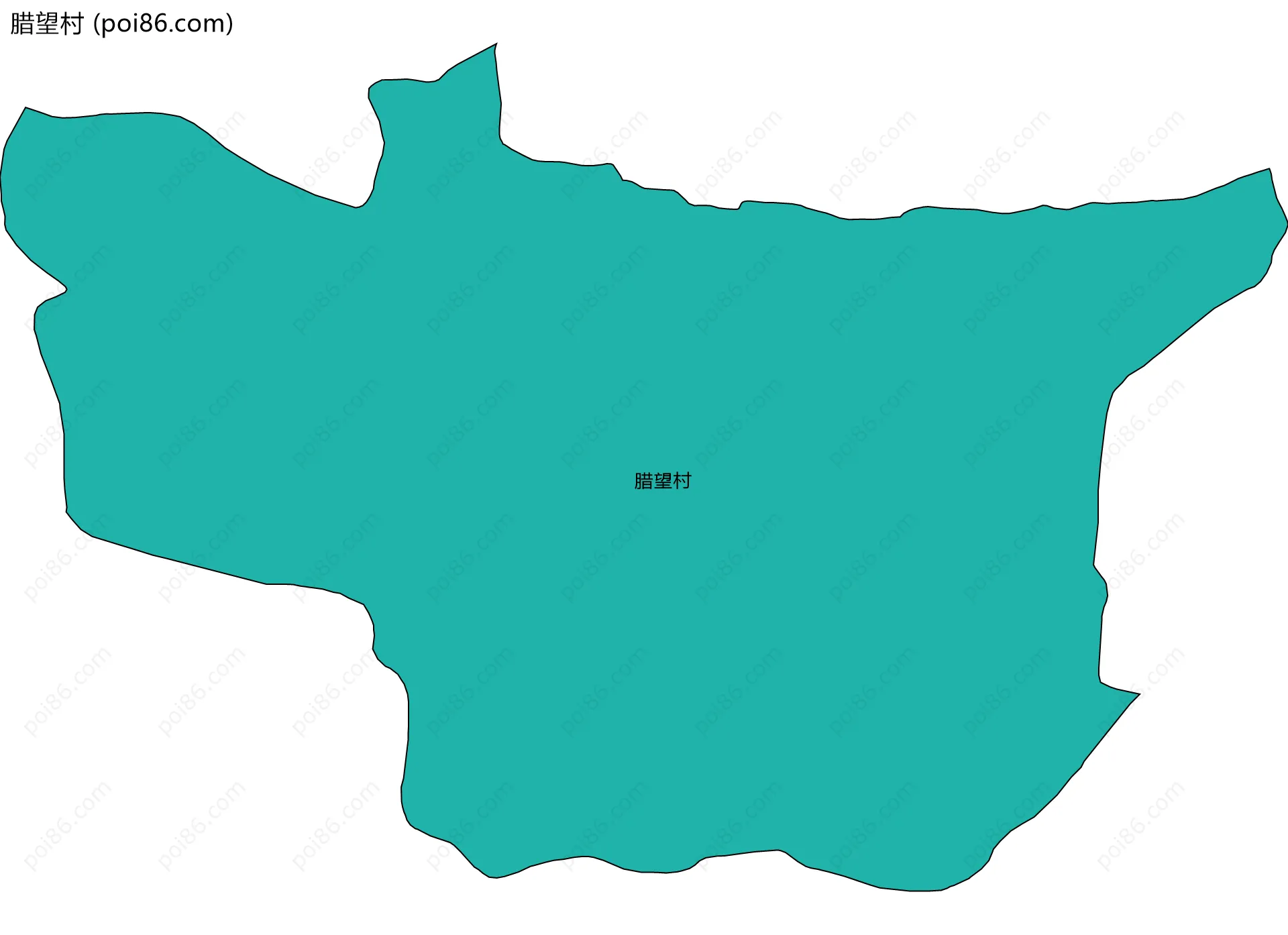 腊望村边界地图