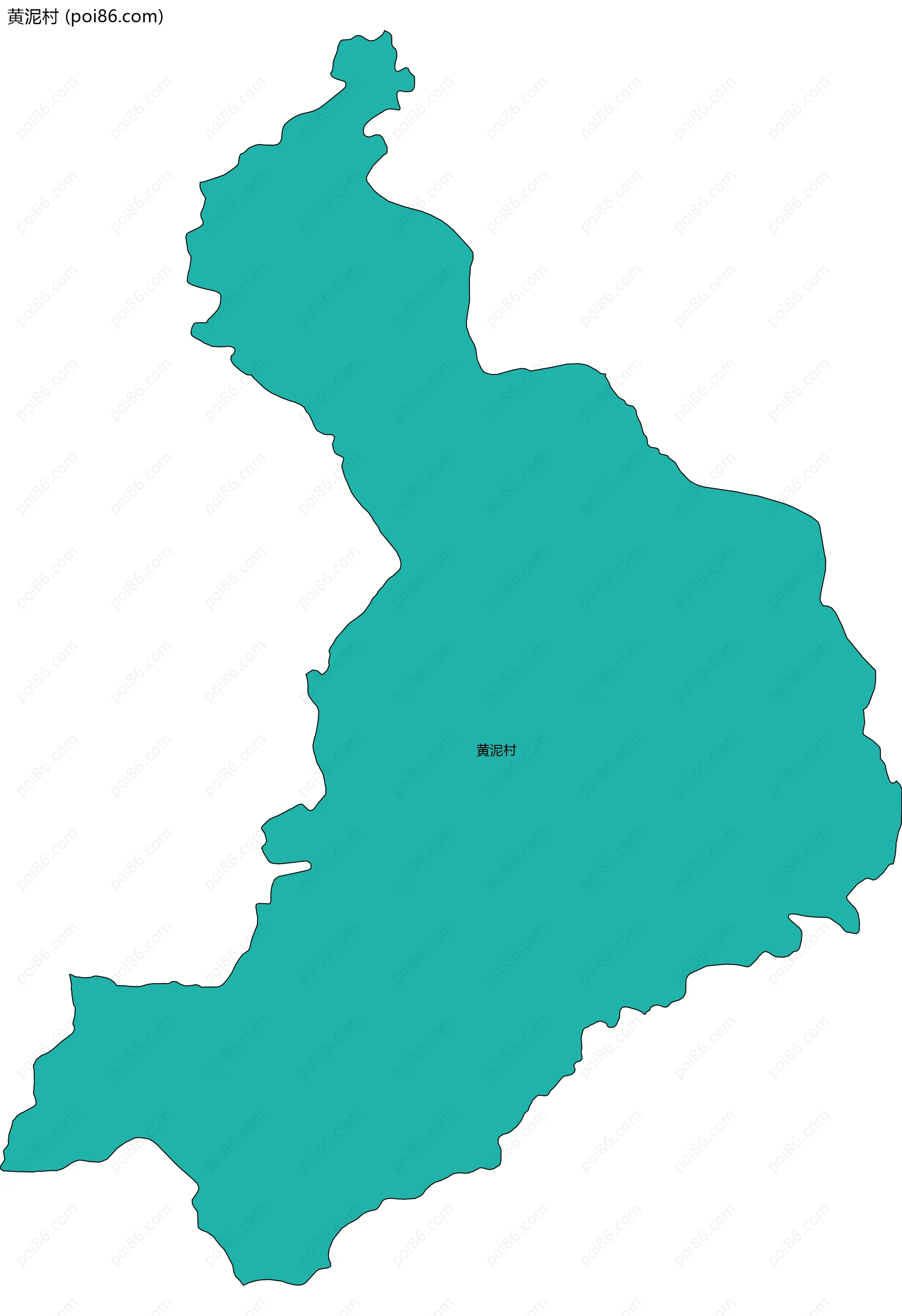 黄泥村边界地图