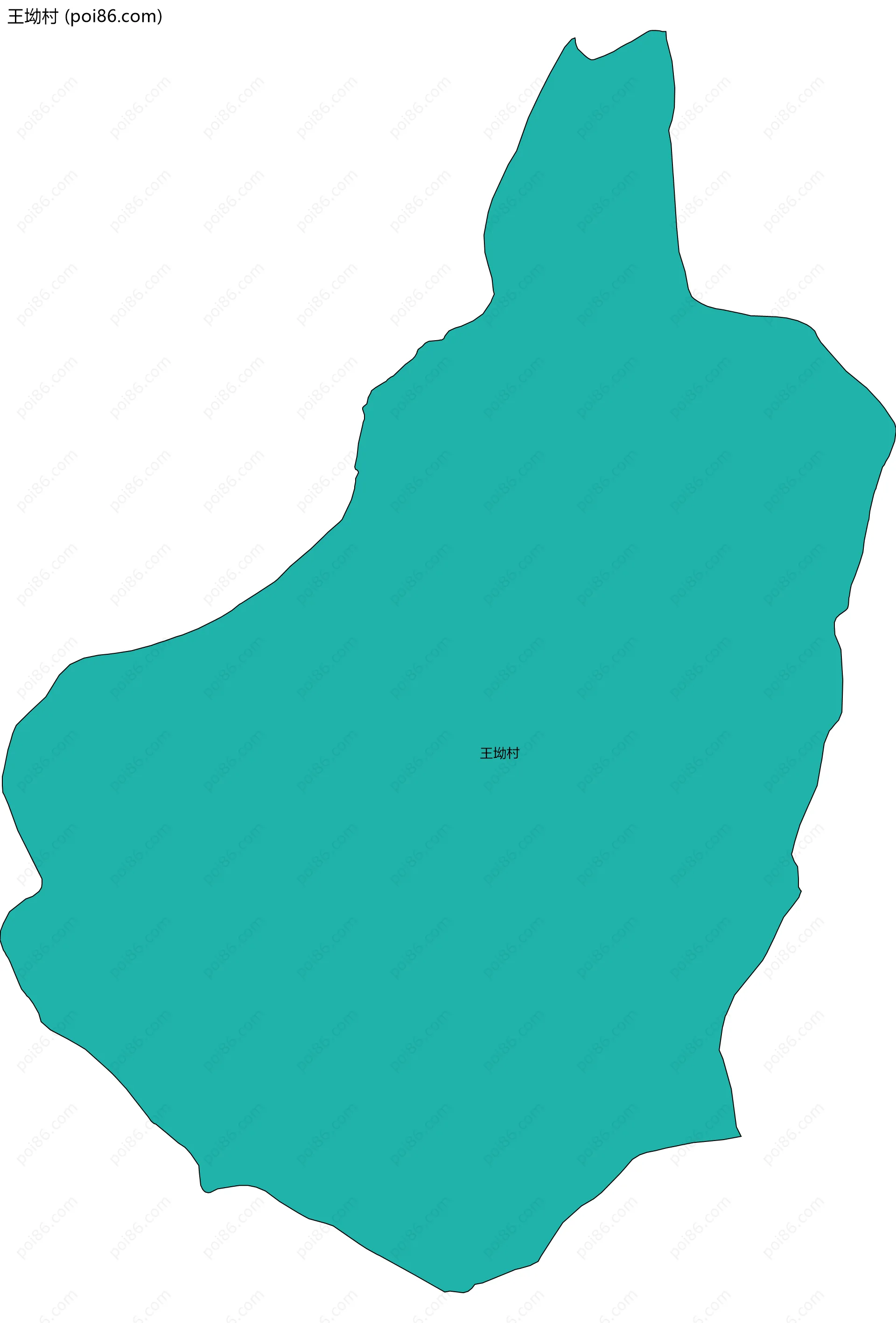 王坳村边界地图