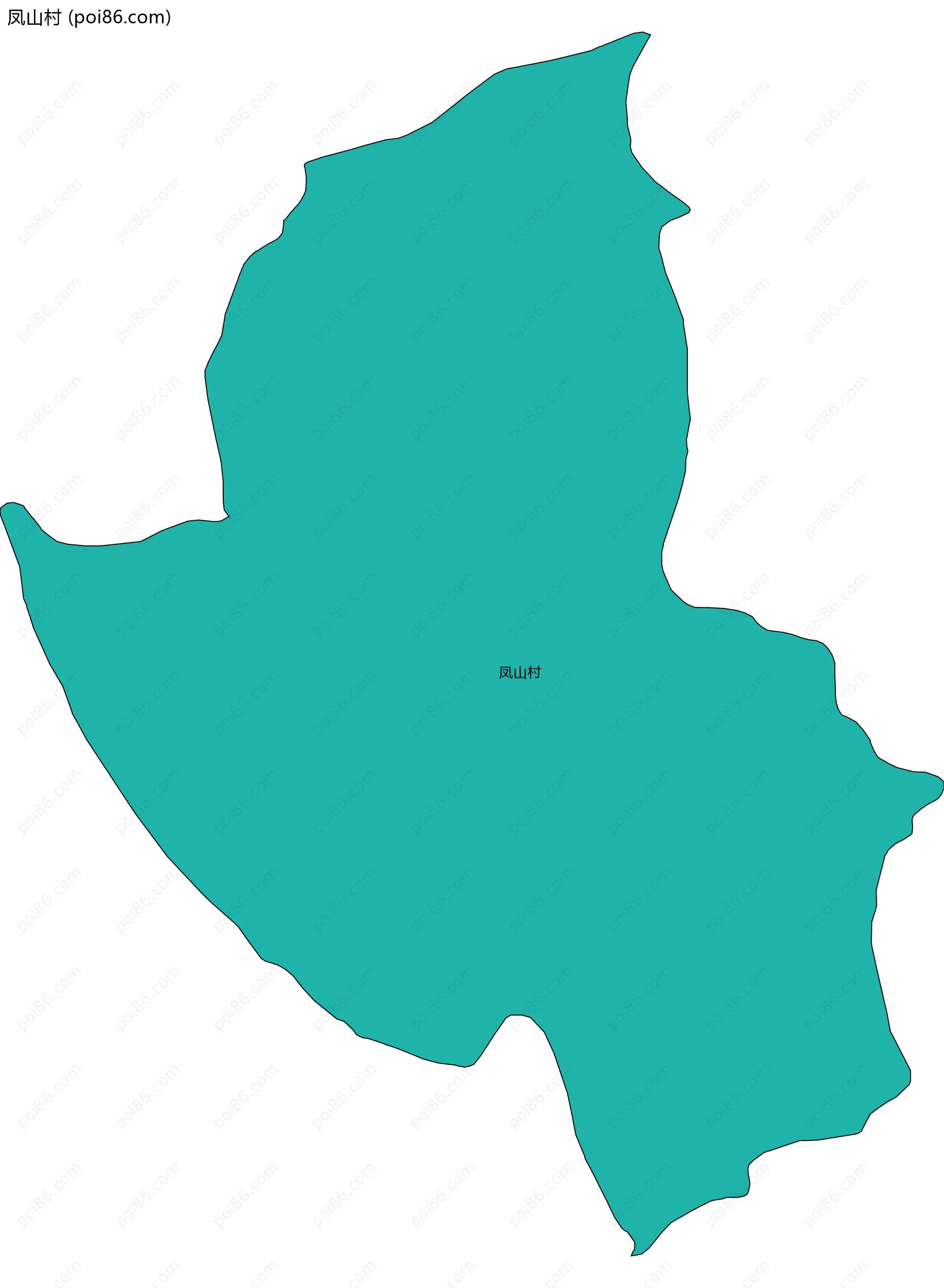 凤山村边界地图