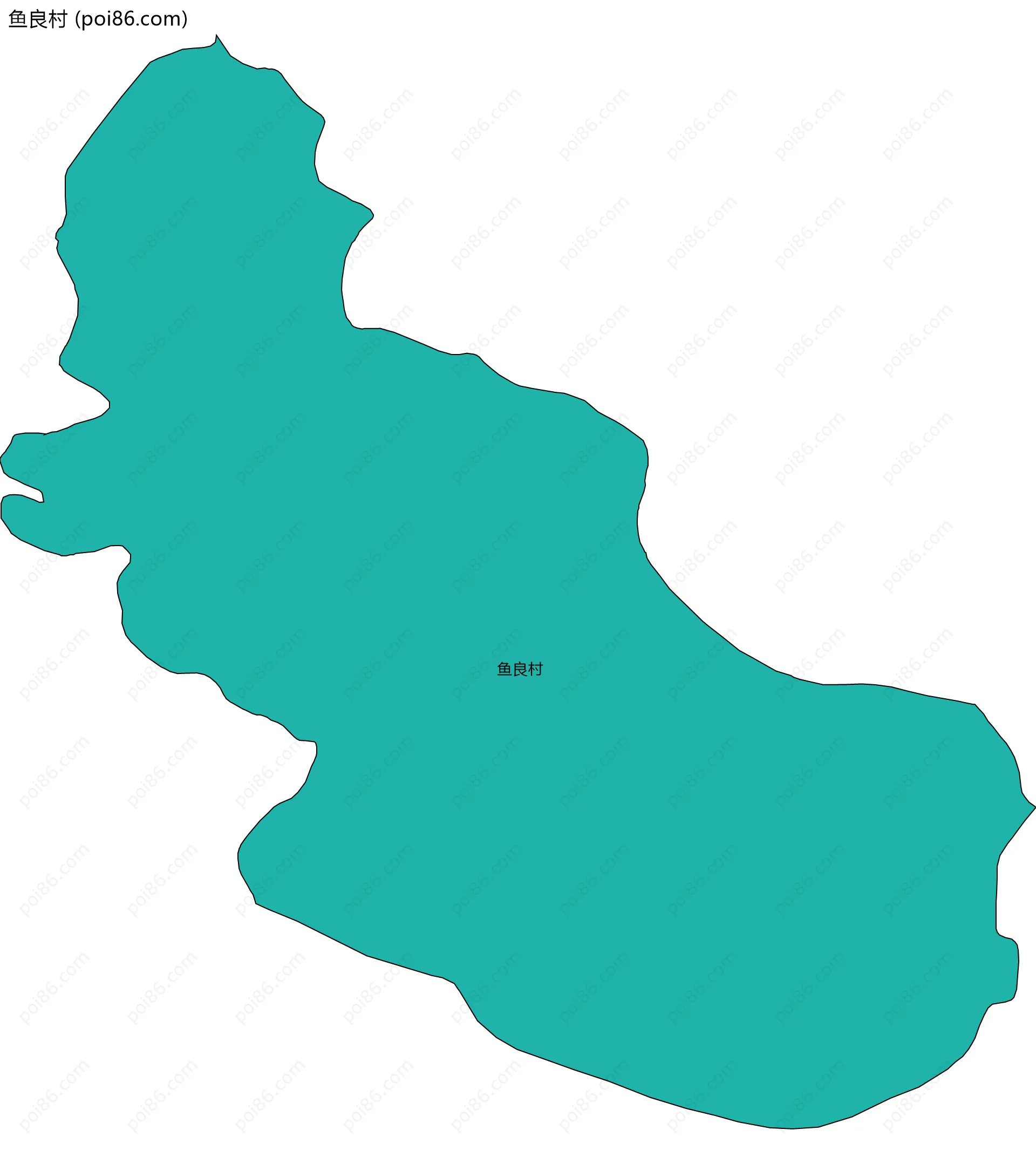 鱼良村边界地图