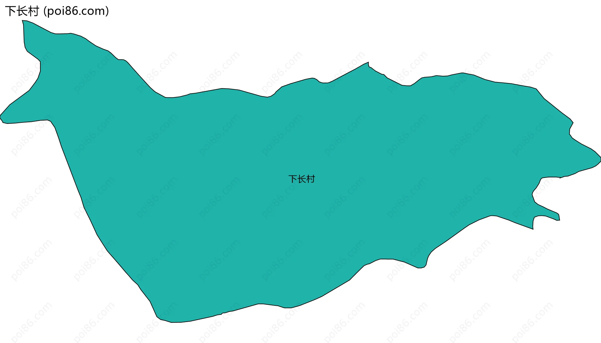 下长村边界地图