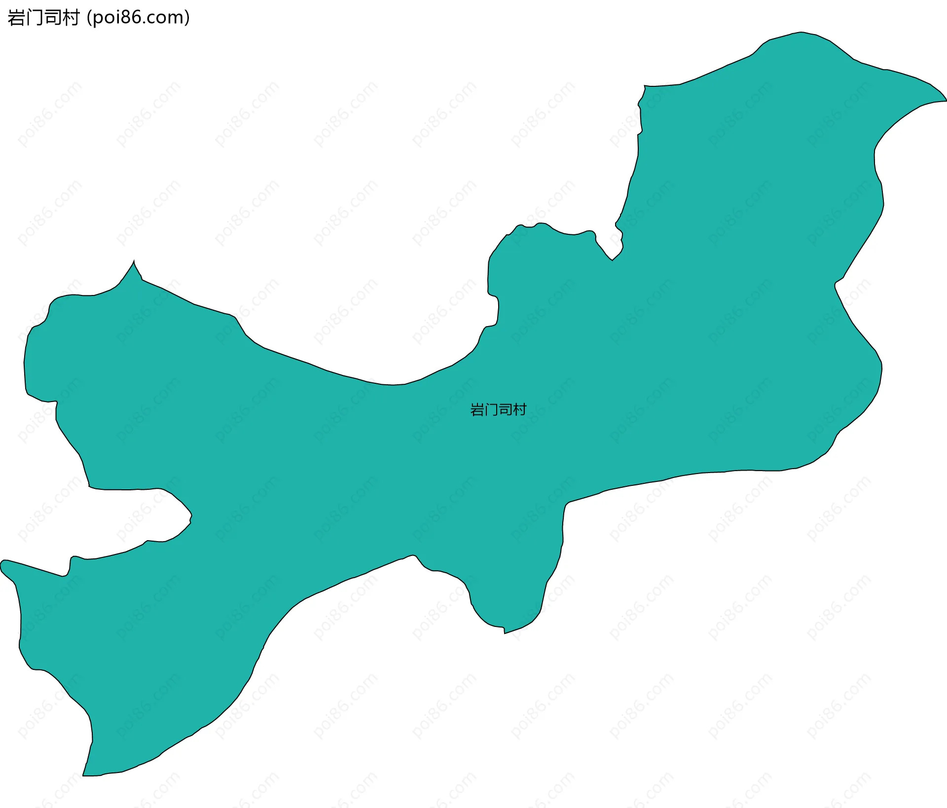 岩门司村边界地图