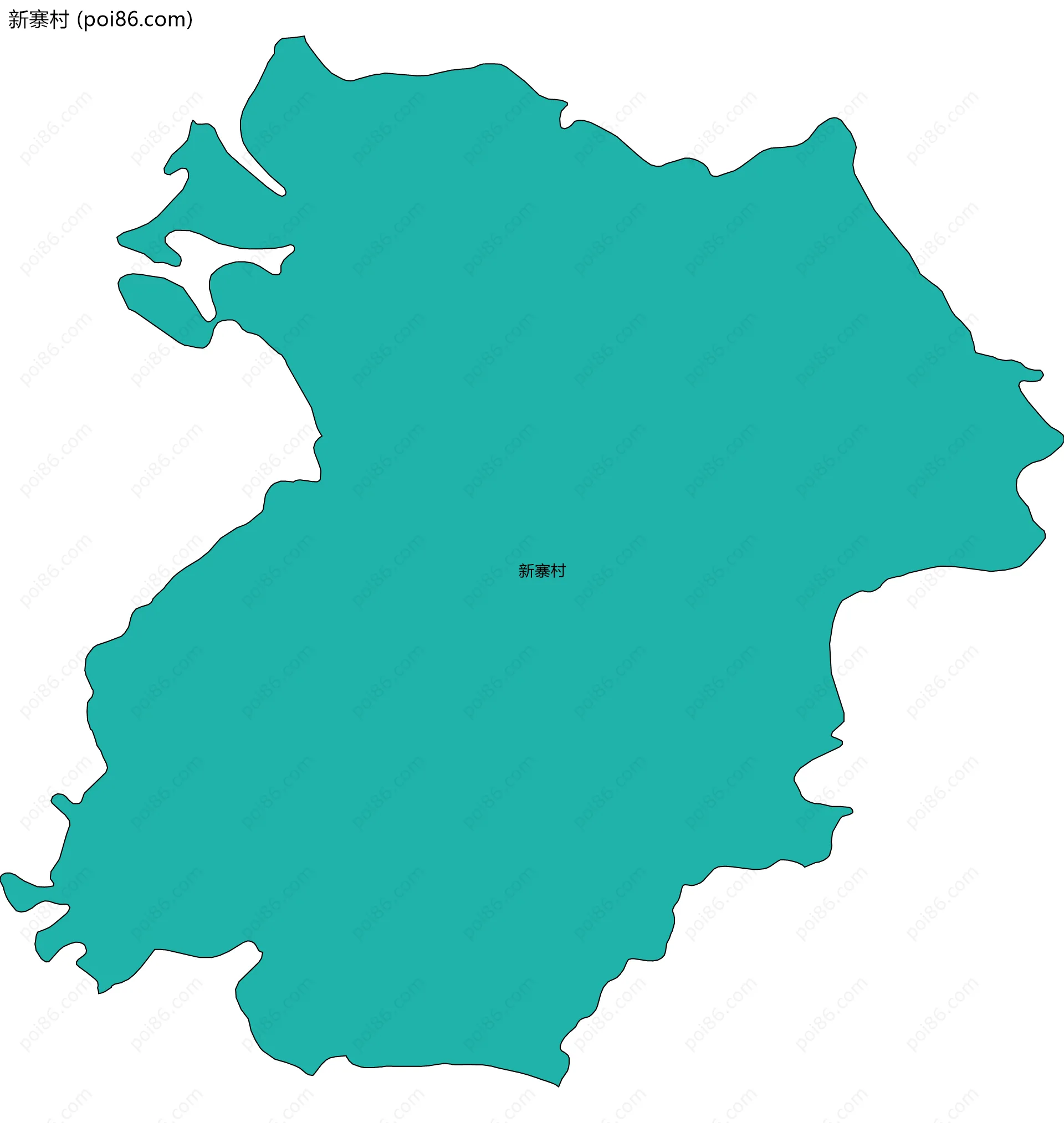 新寨村边界地图