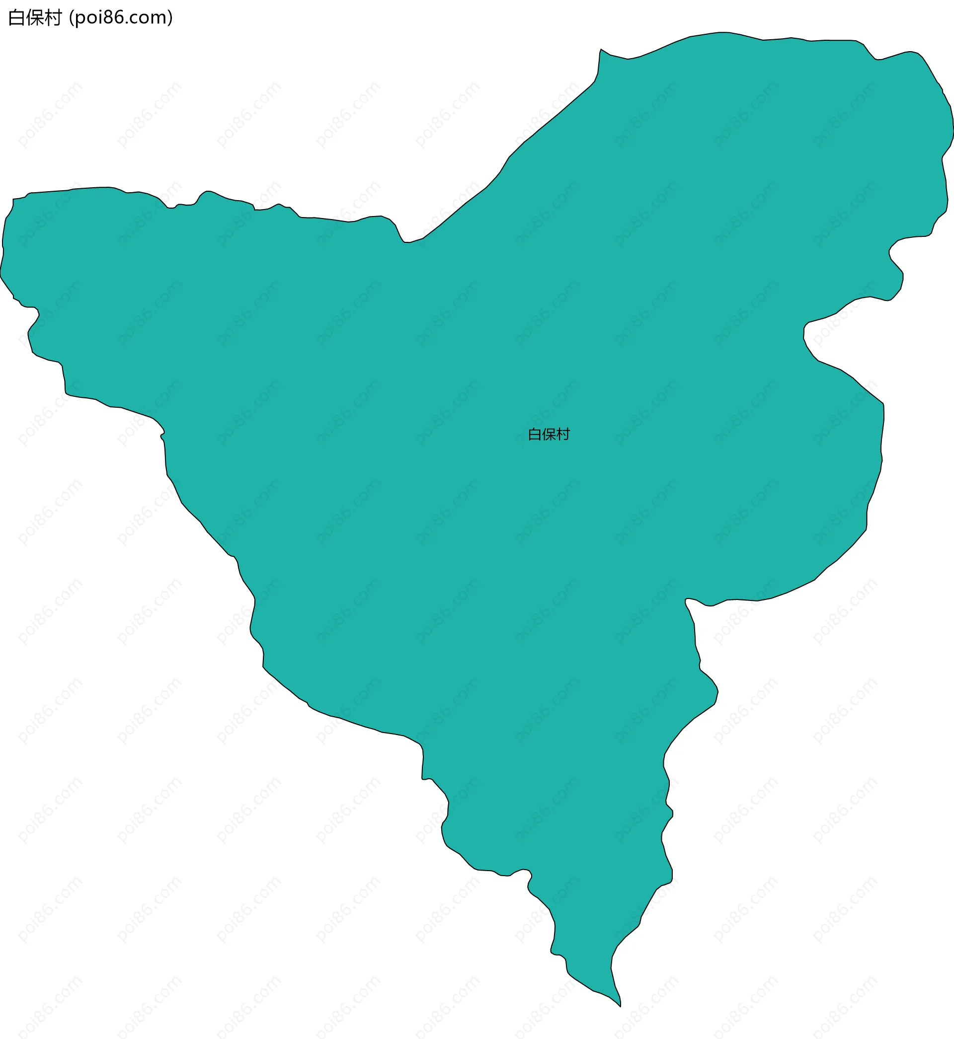 白保村边界地图