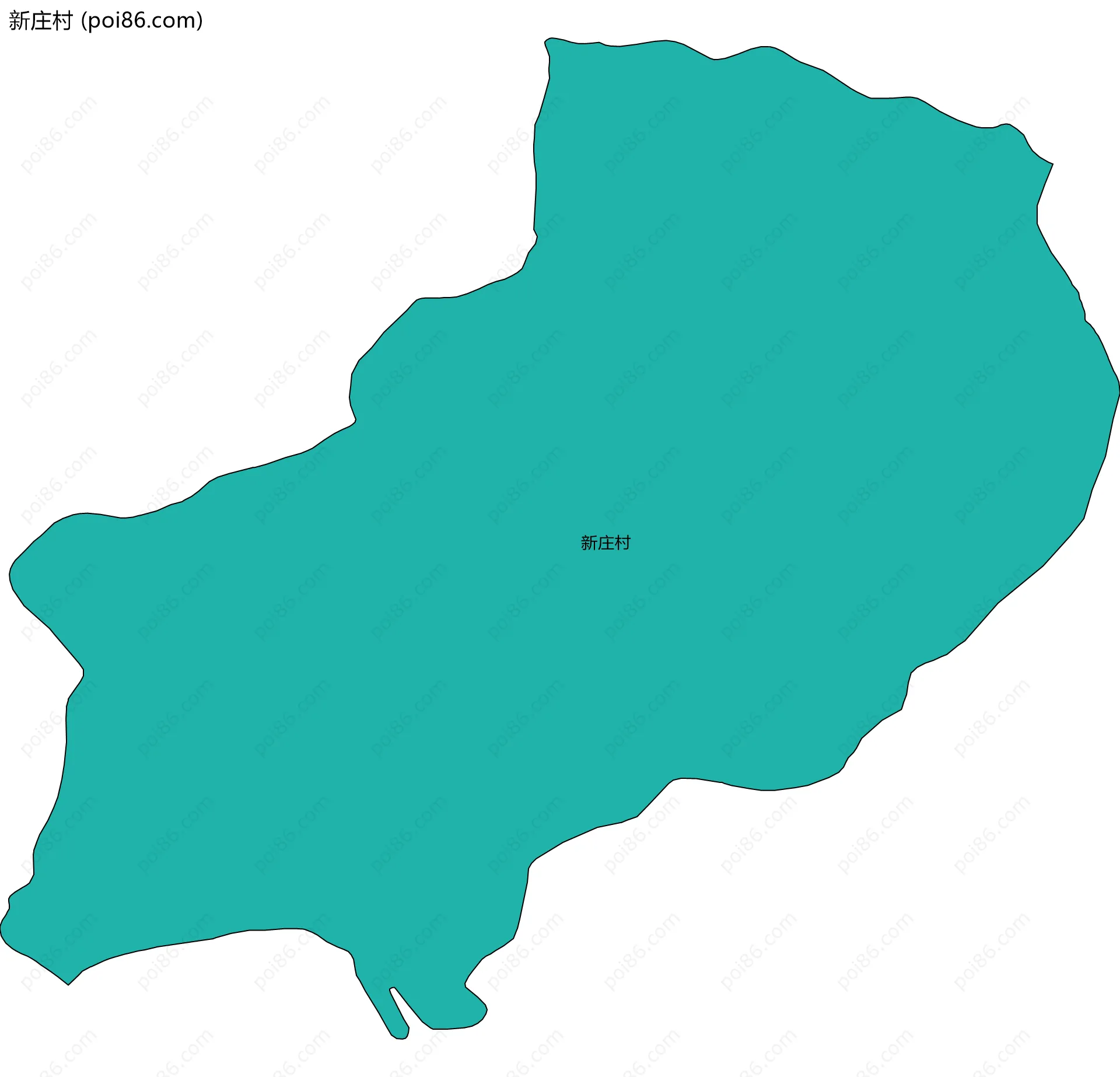 新庄村边界地图