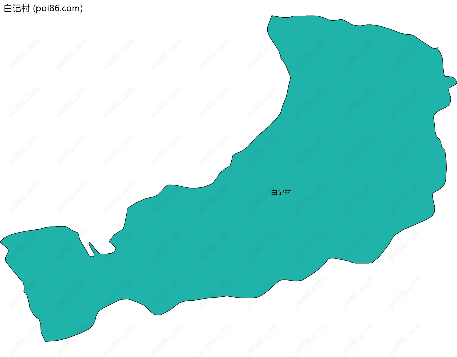 白记村边界地图