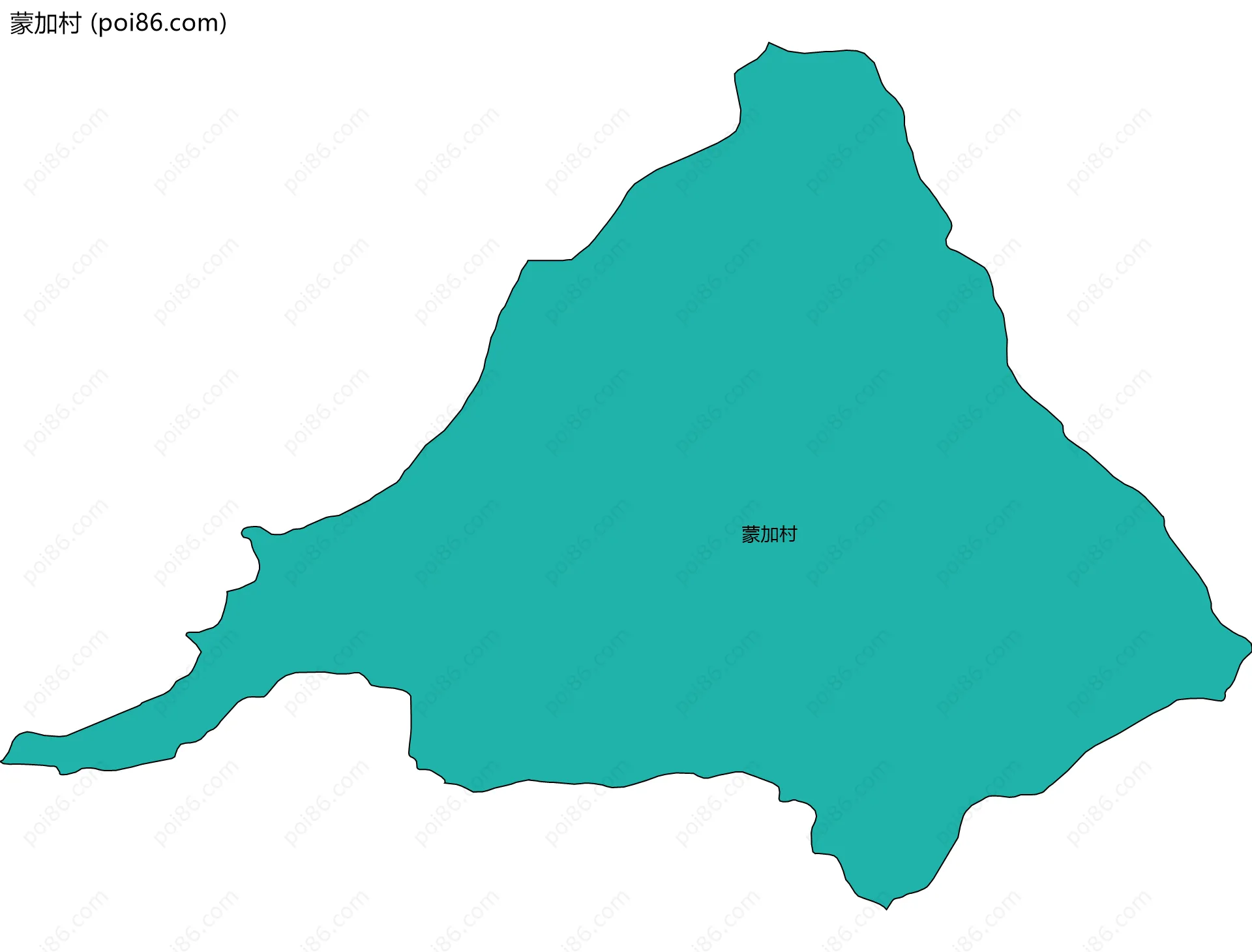 蒙加村边界地图