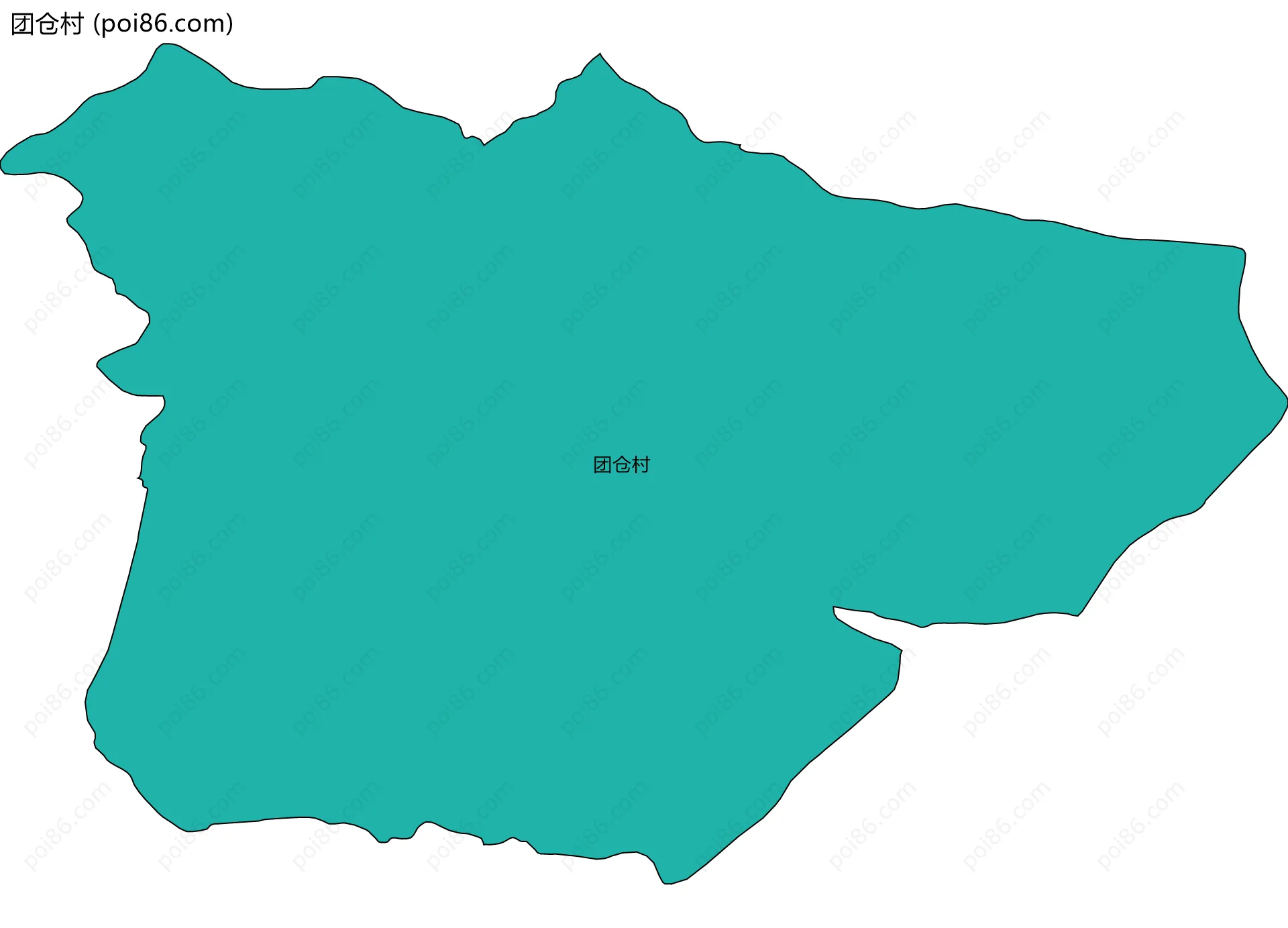 团仓村边界地图