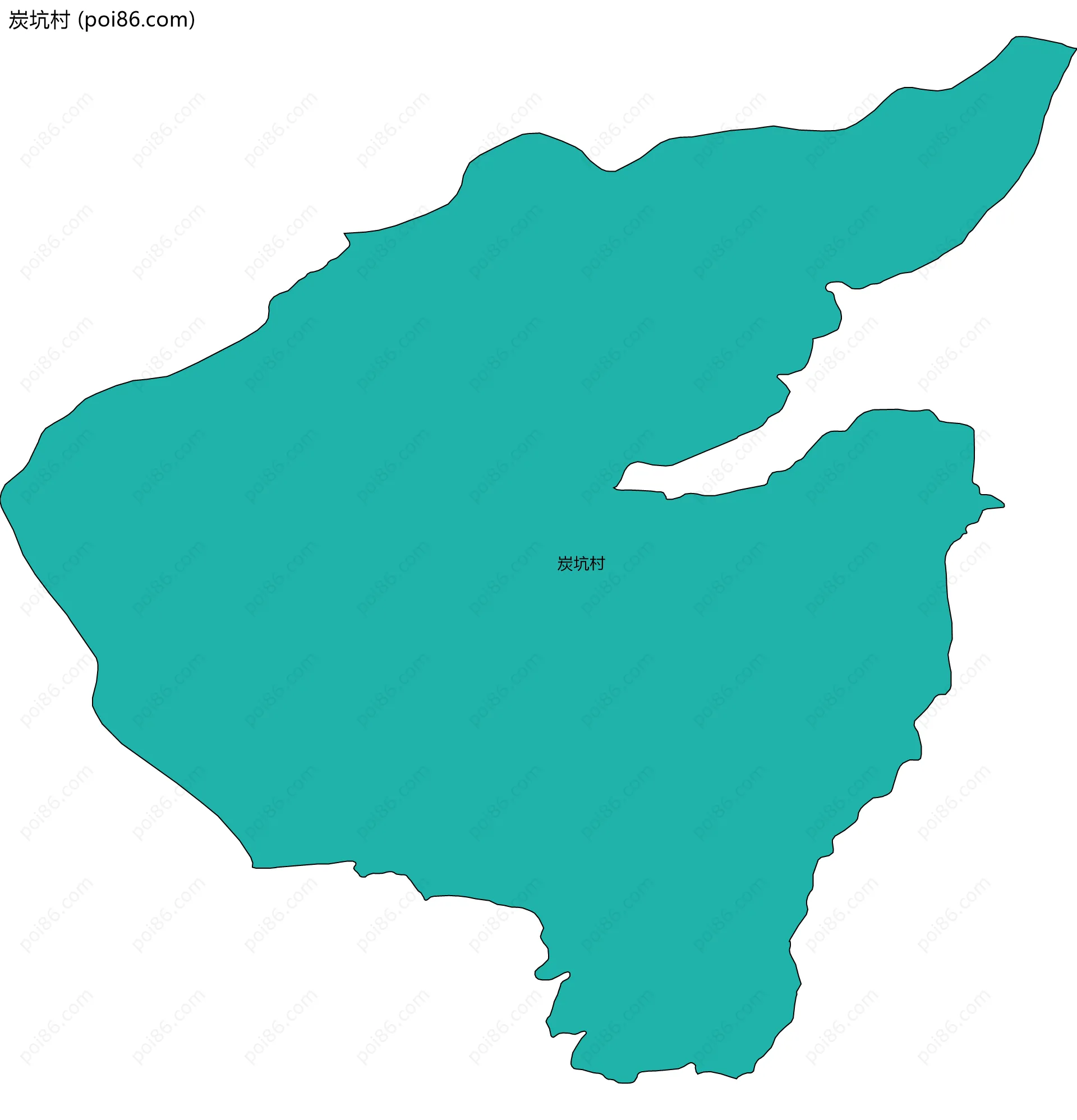 炭坑村边界地图