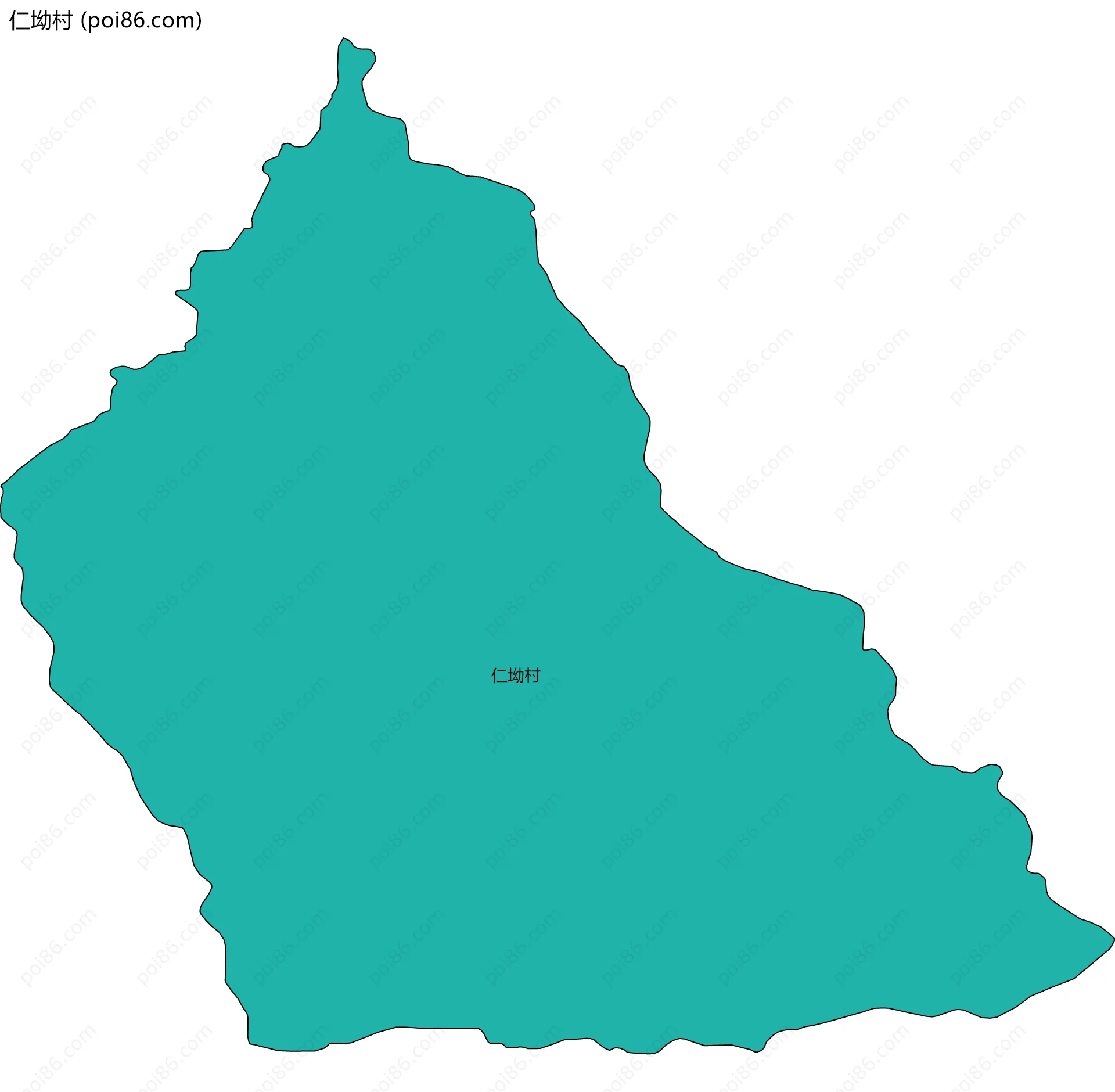 仁坳村边界地图