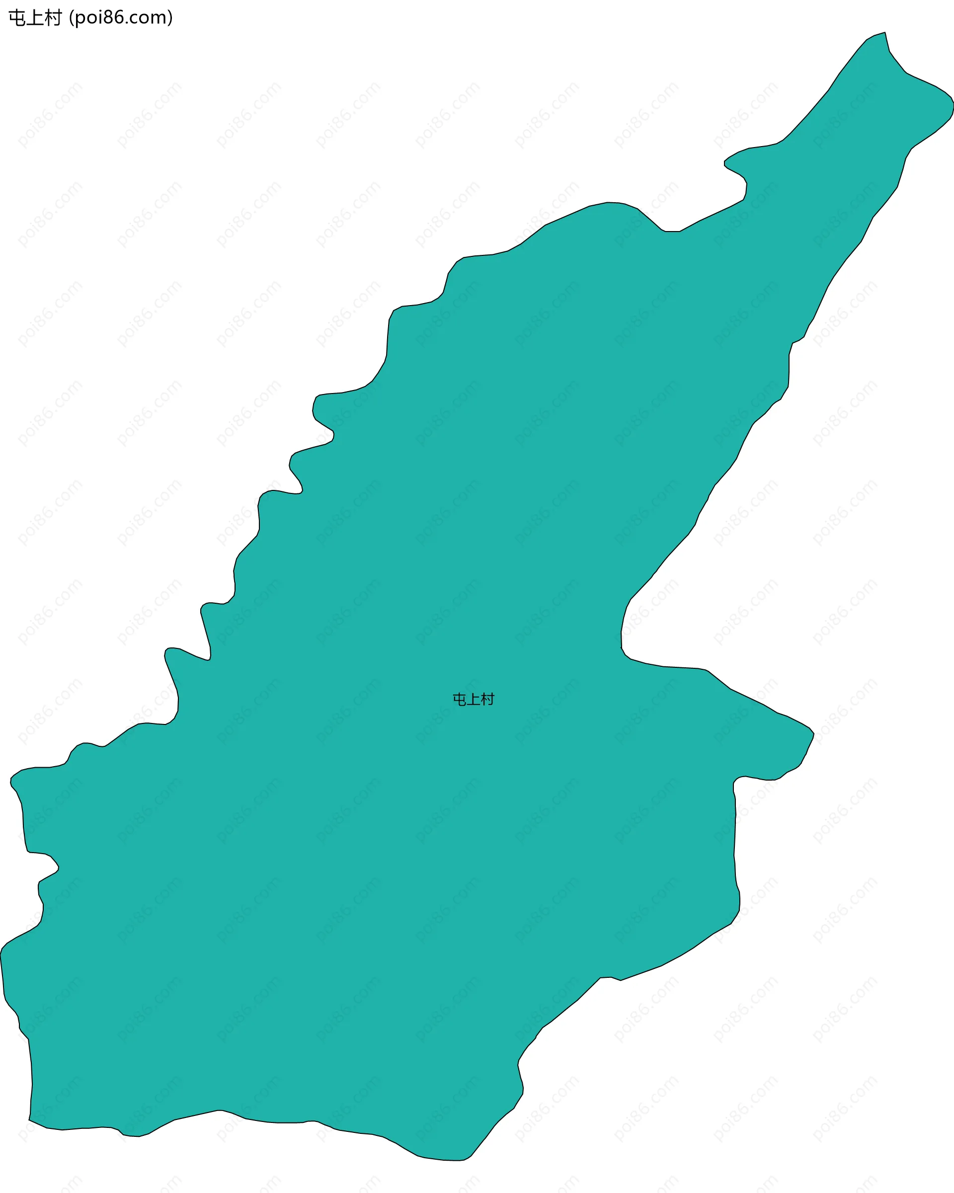 屯上村边界地图