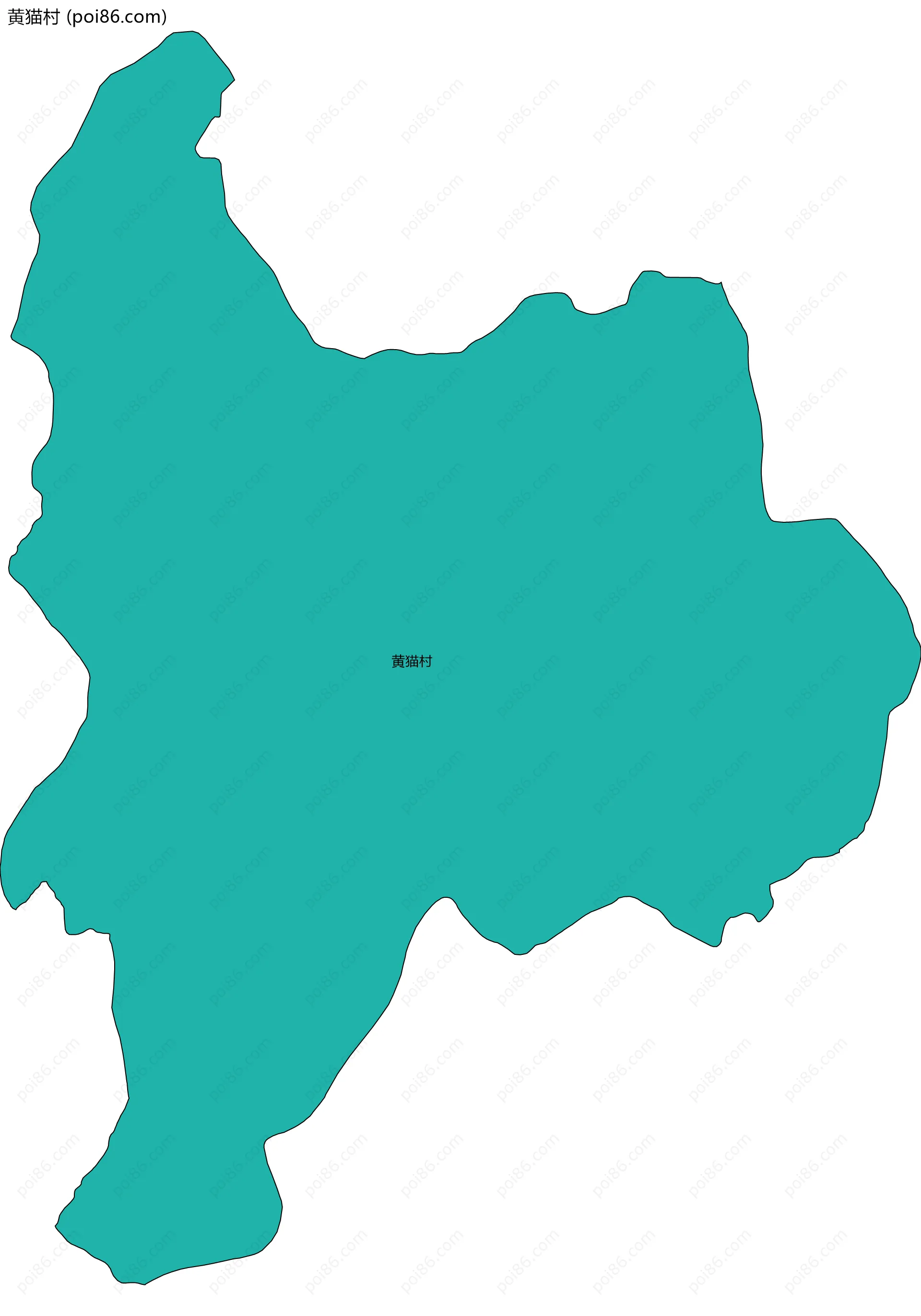 黄猫村边界地图