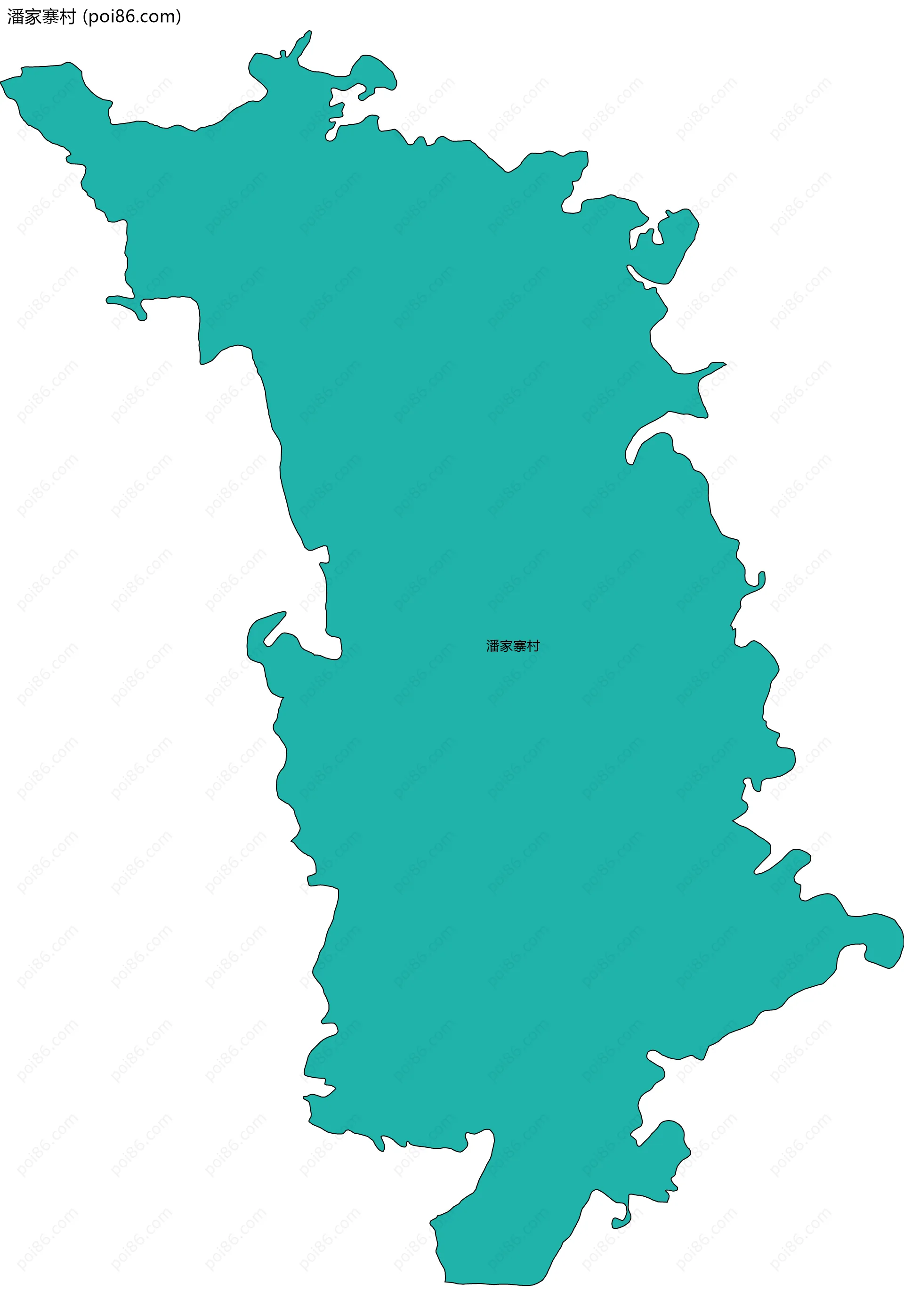 潘家寨村边界地图