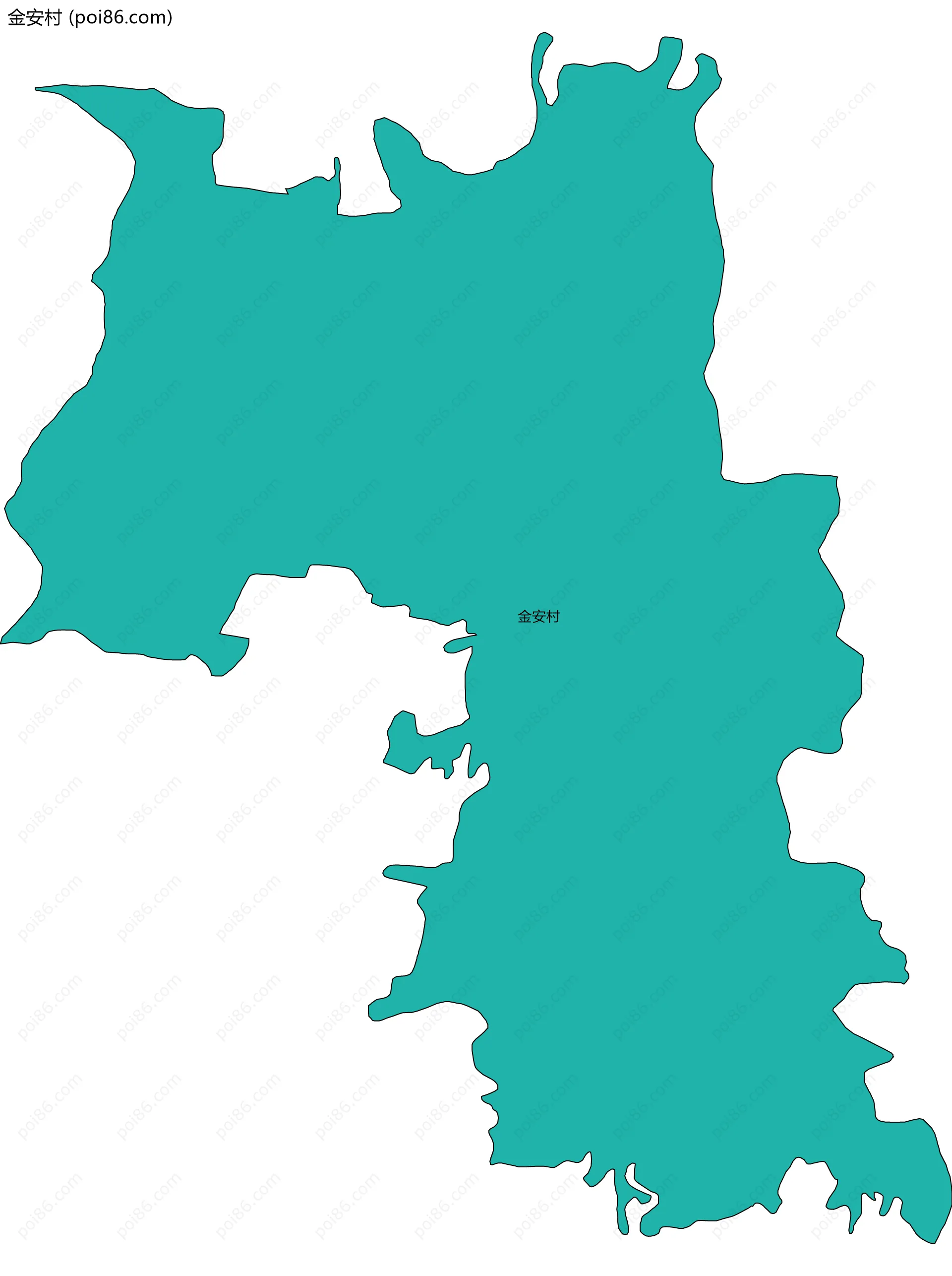 金安村边界地图