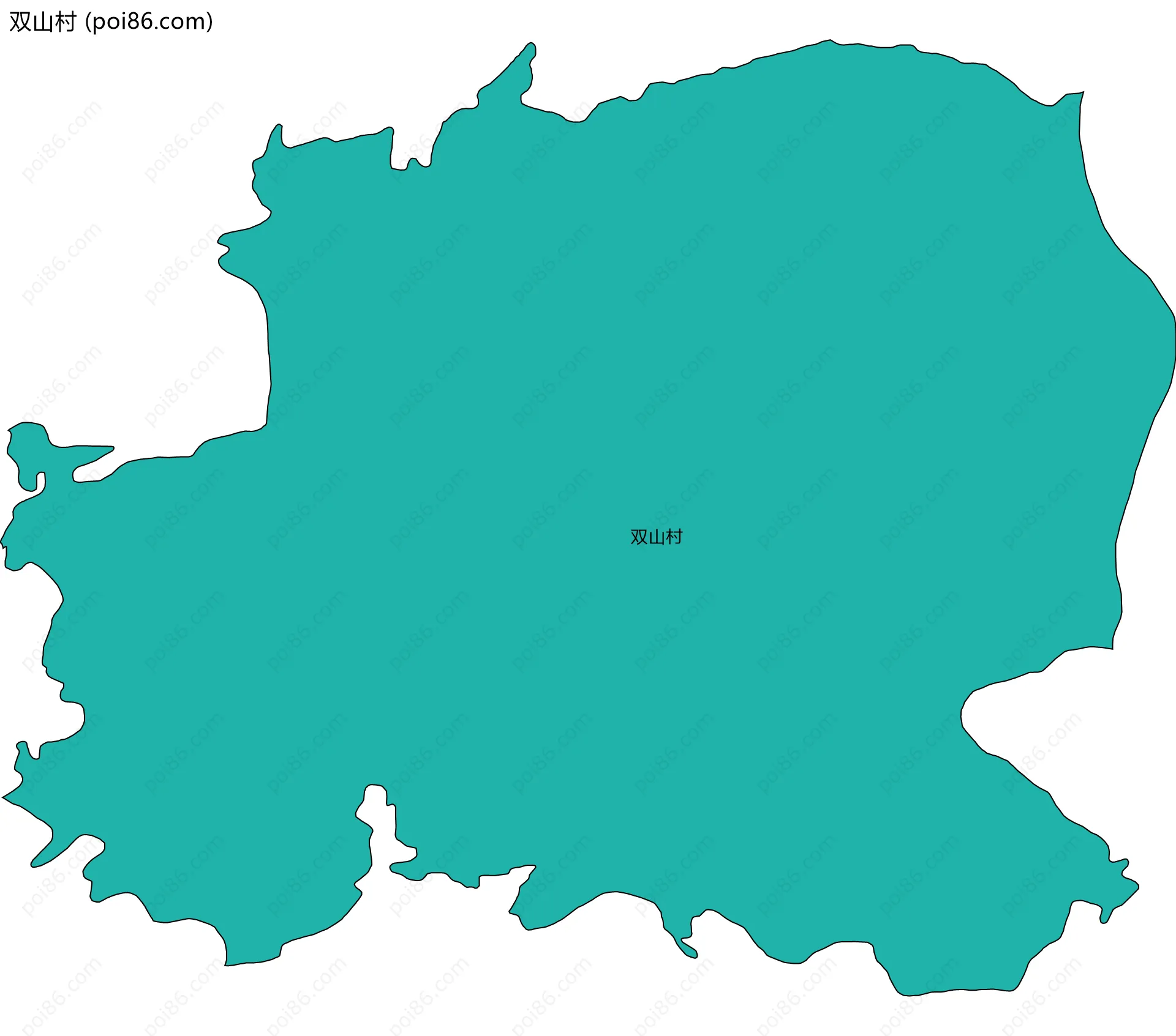 双山村边界地图