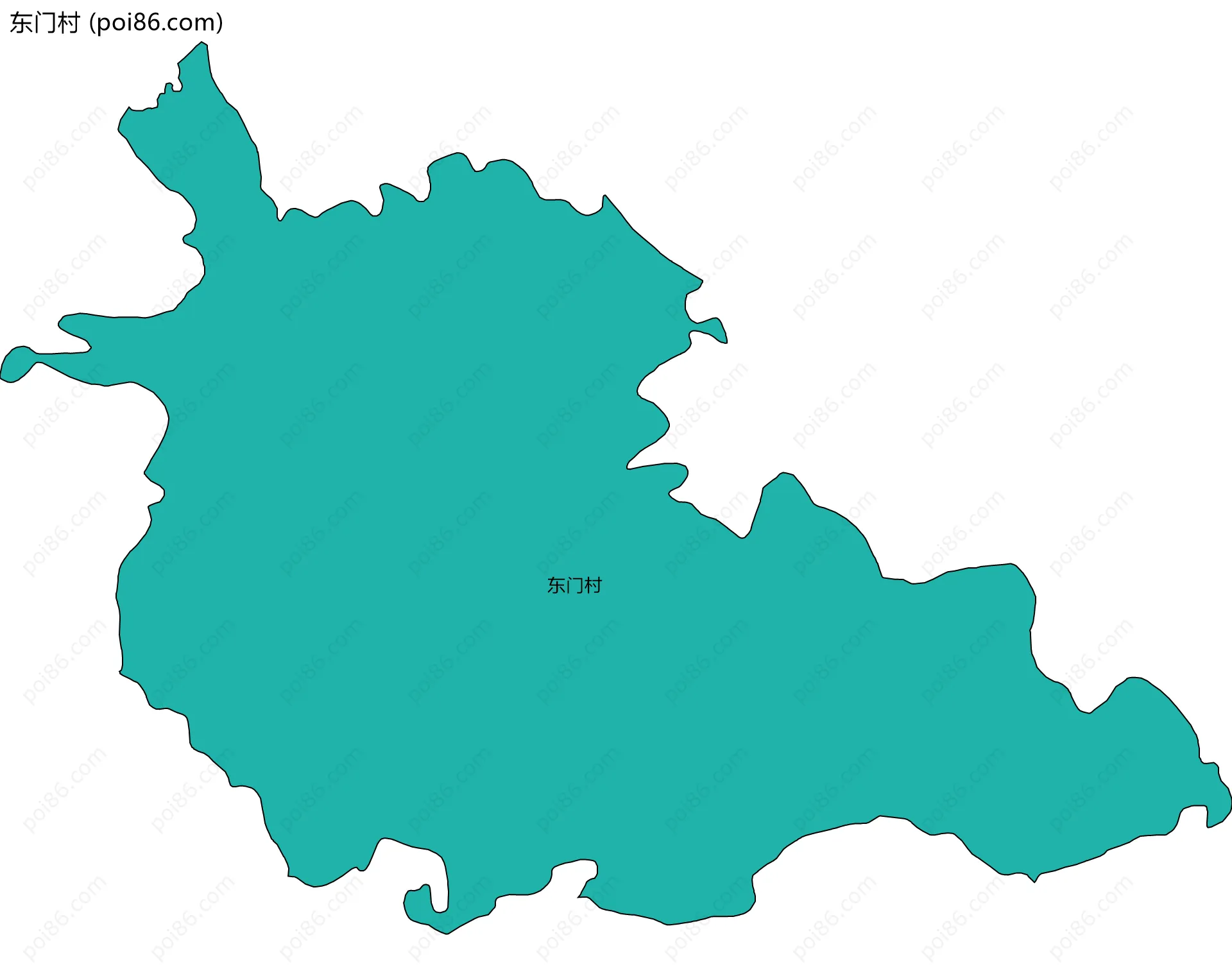 东门村边界地图