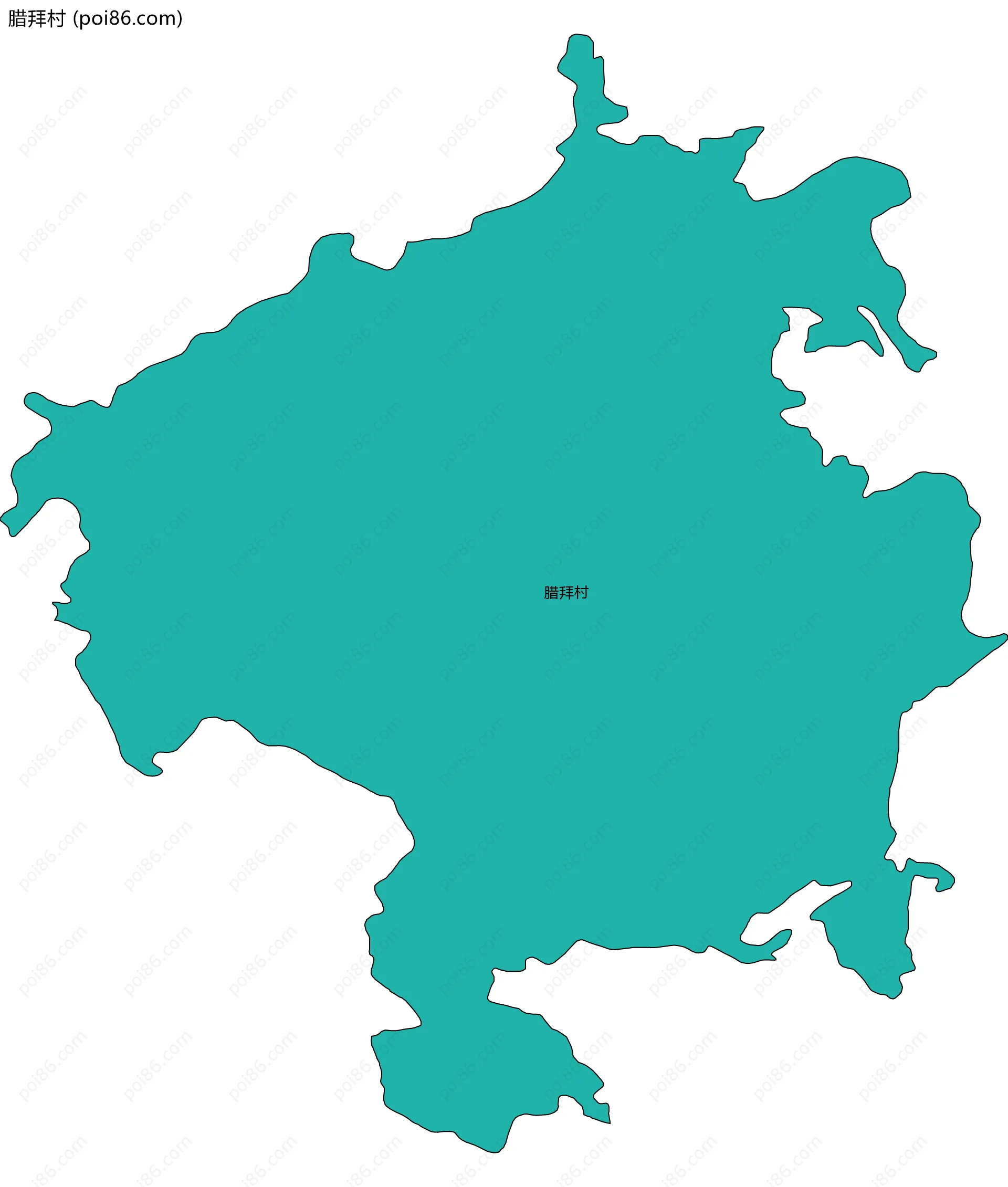 腊拜村边界地图