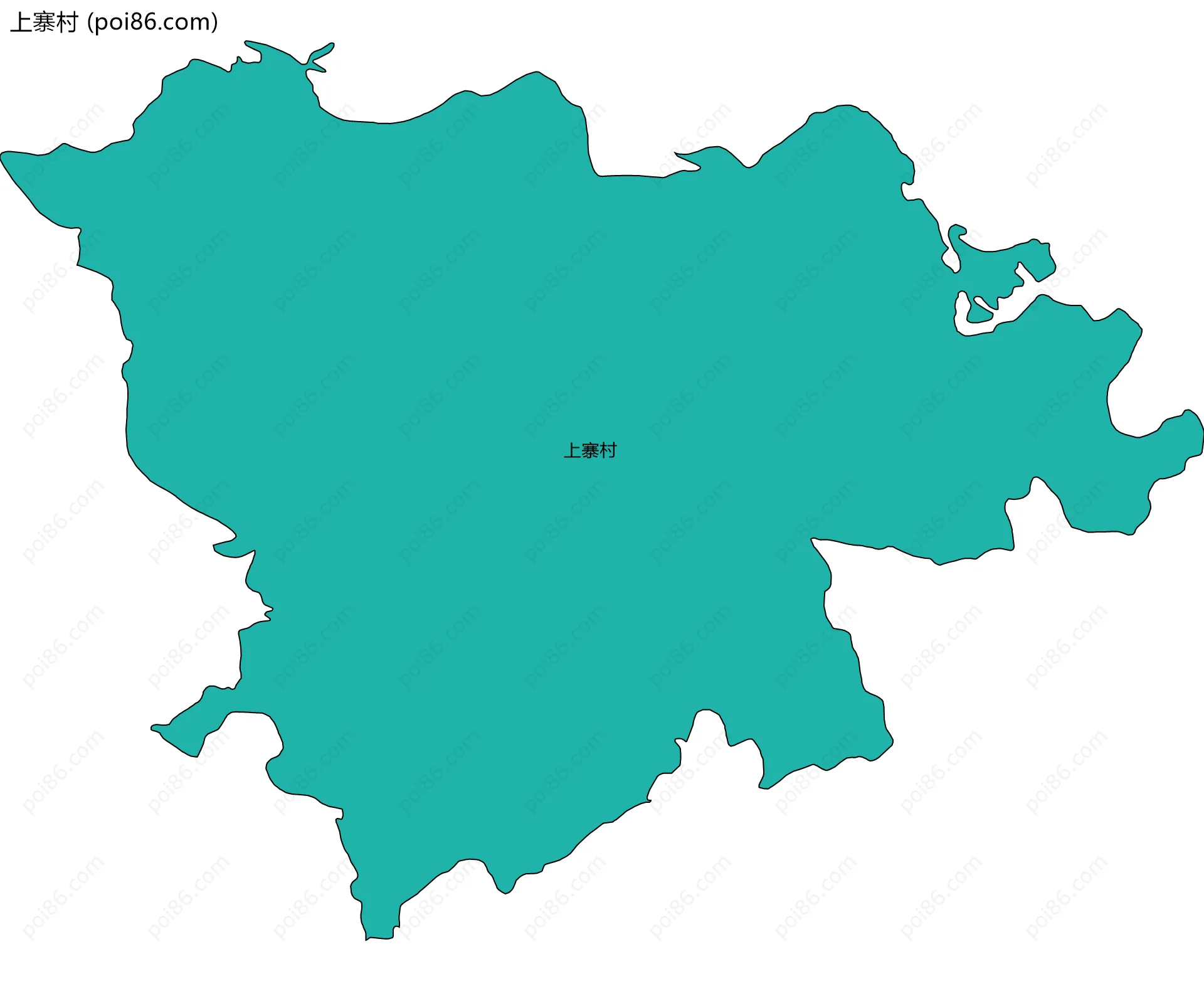 上寨村边界地图