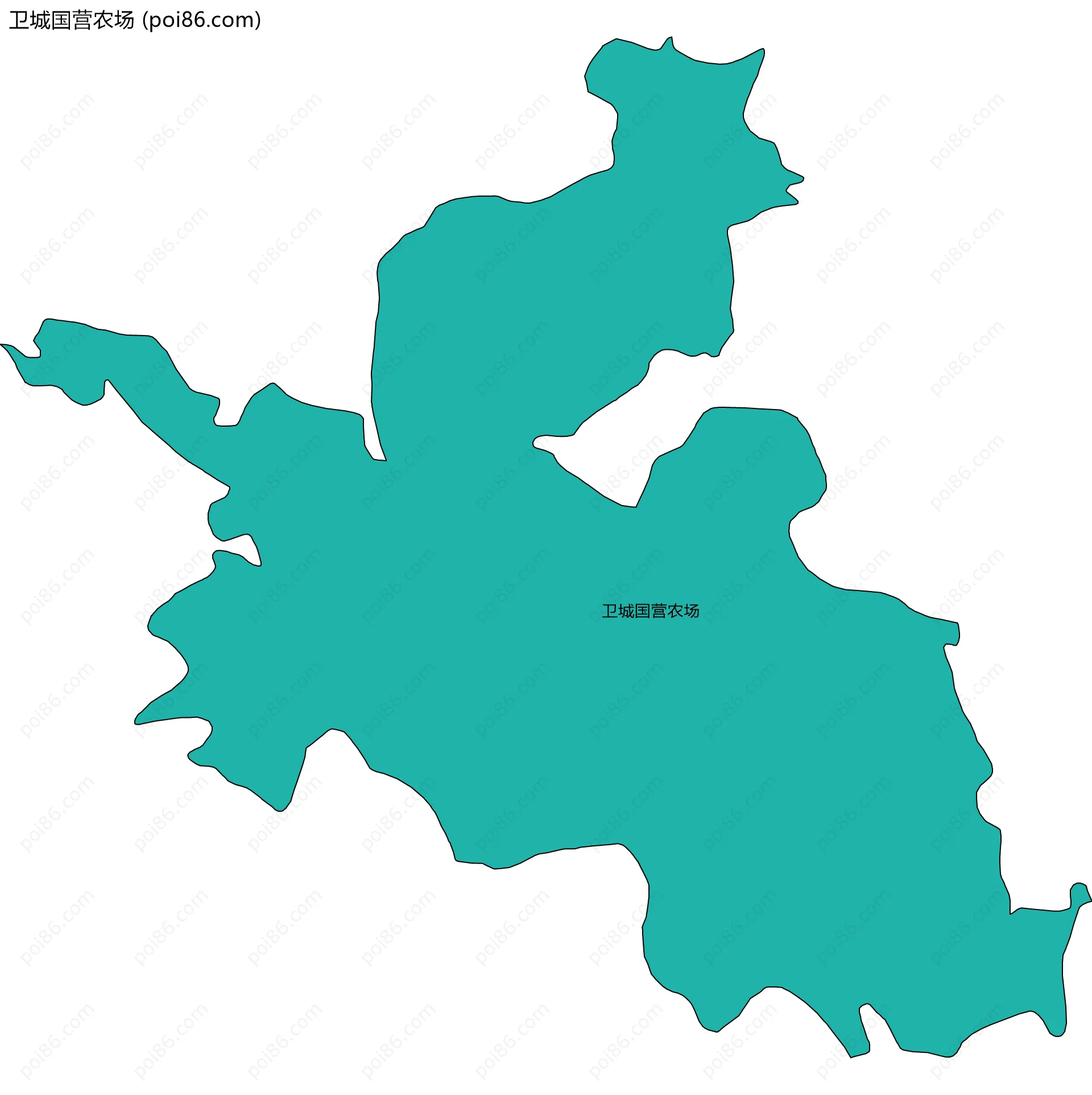 卫城国营农场边界地图