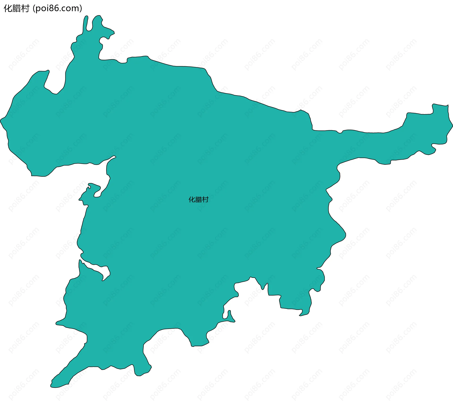 化腊村边界地图