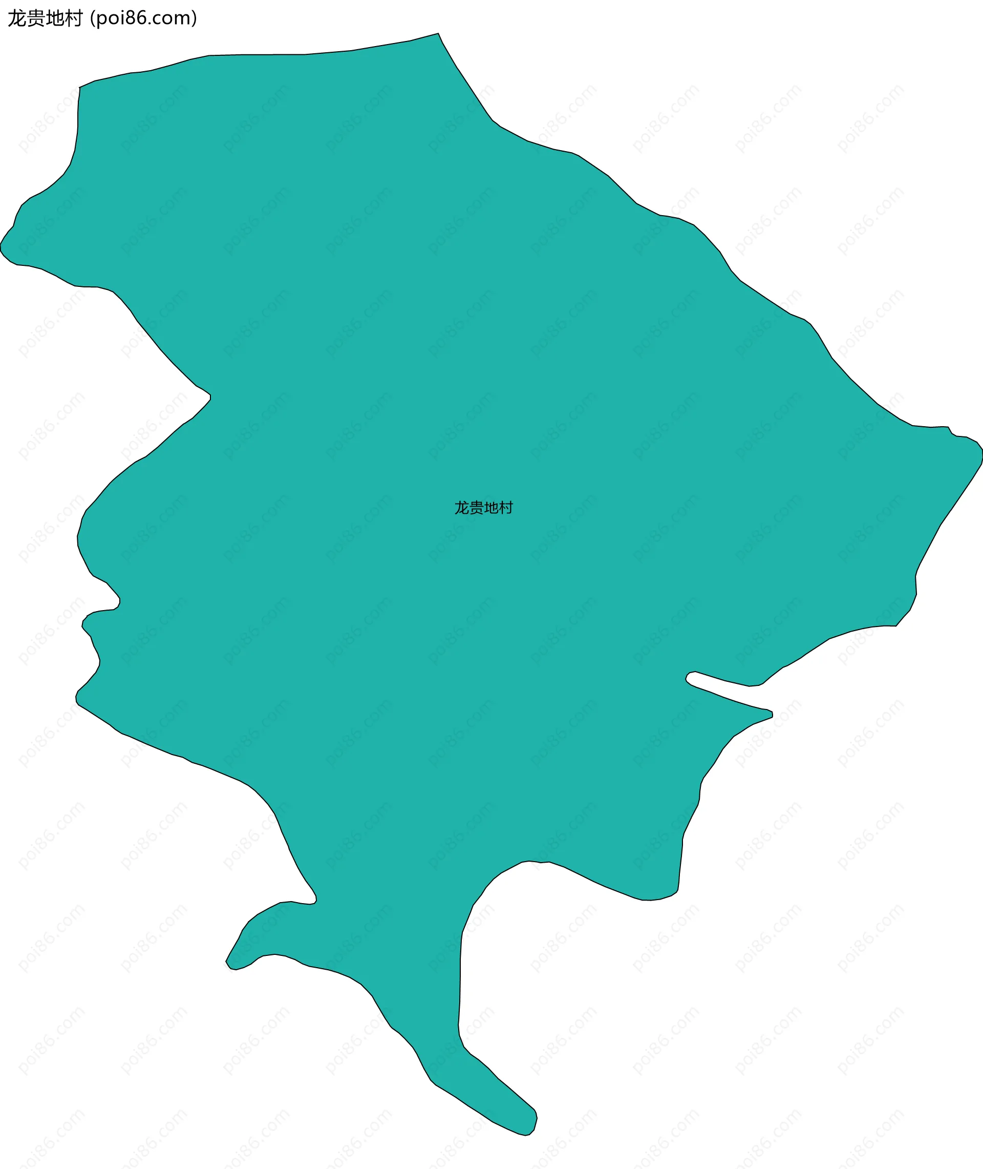 龙贵地村边界地图