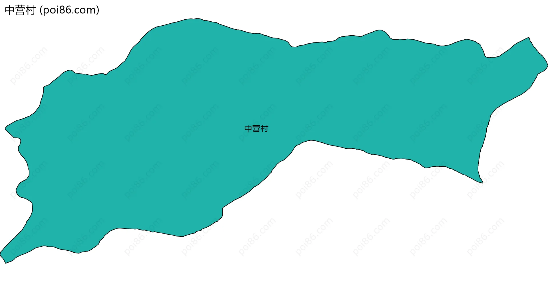 中营村边界地图