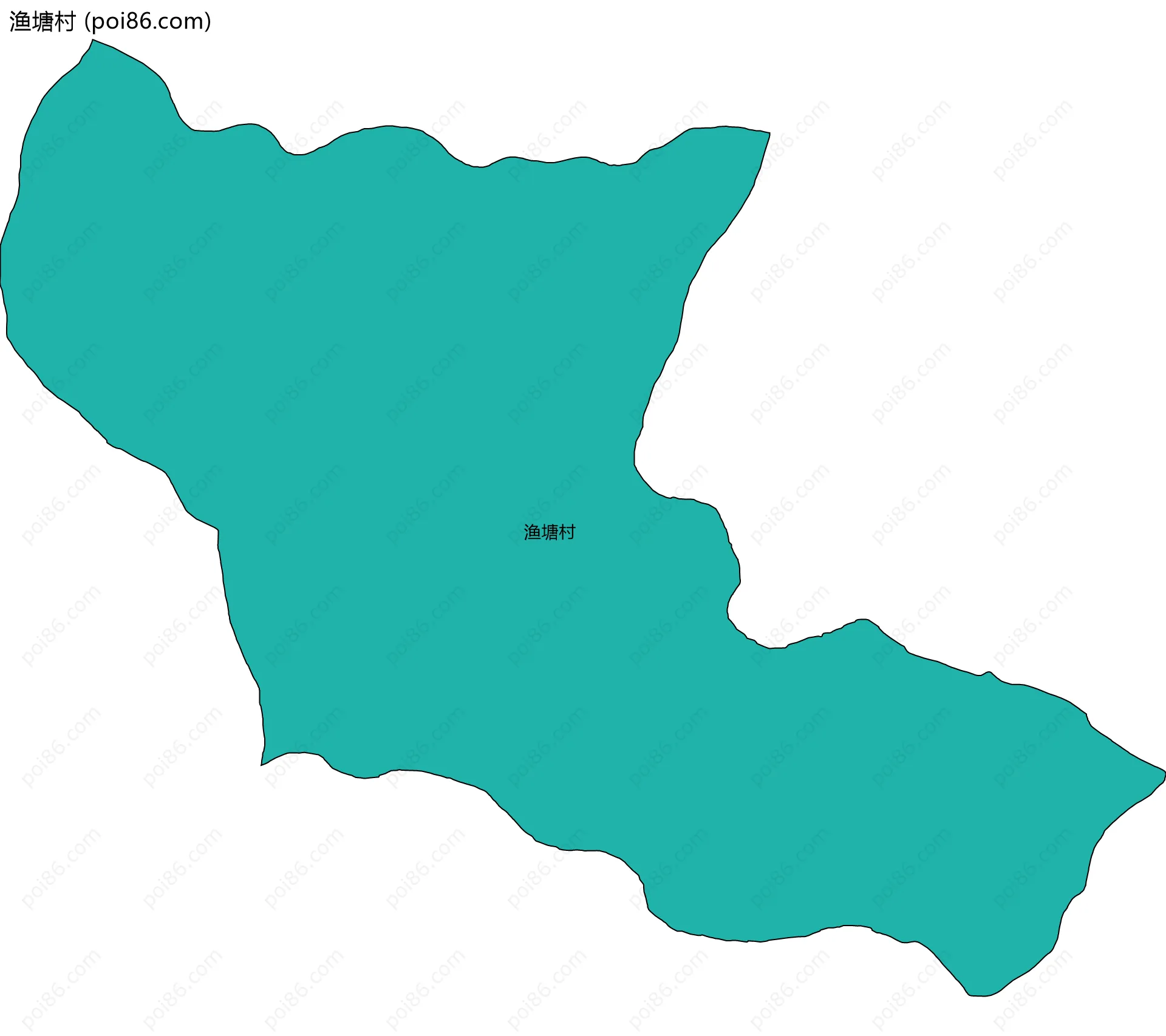 渔塘村边界地图