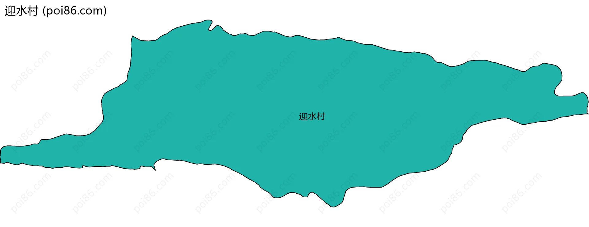 迎水村边界地图