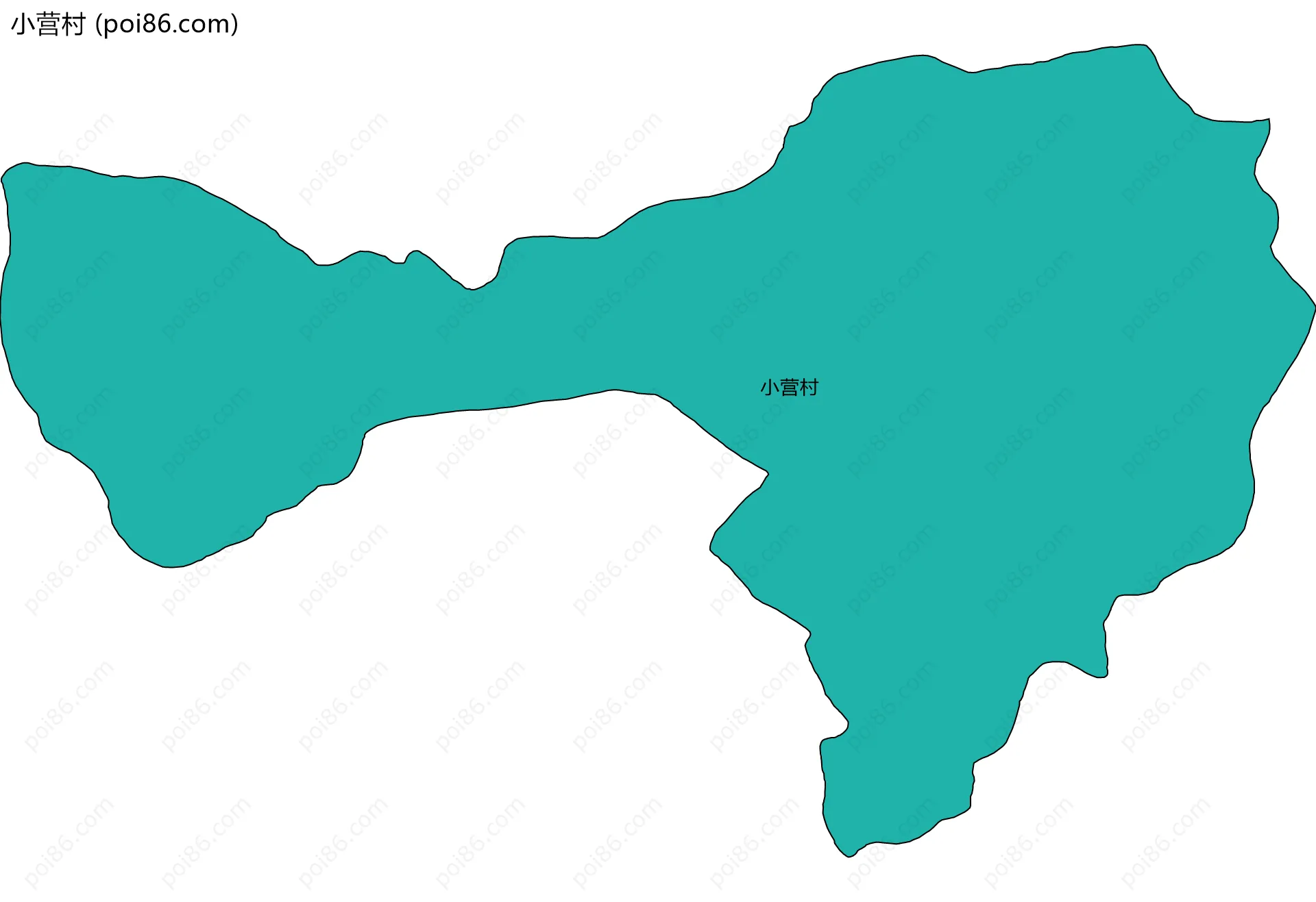 小营村边界地图