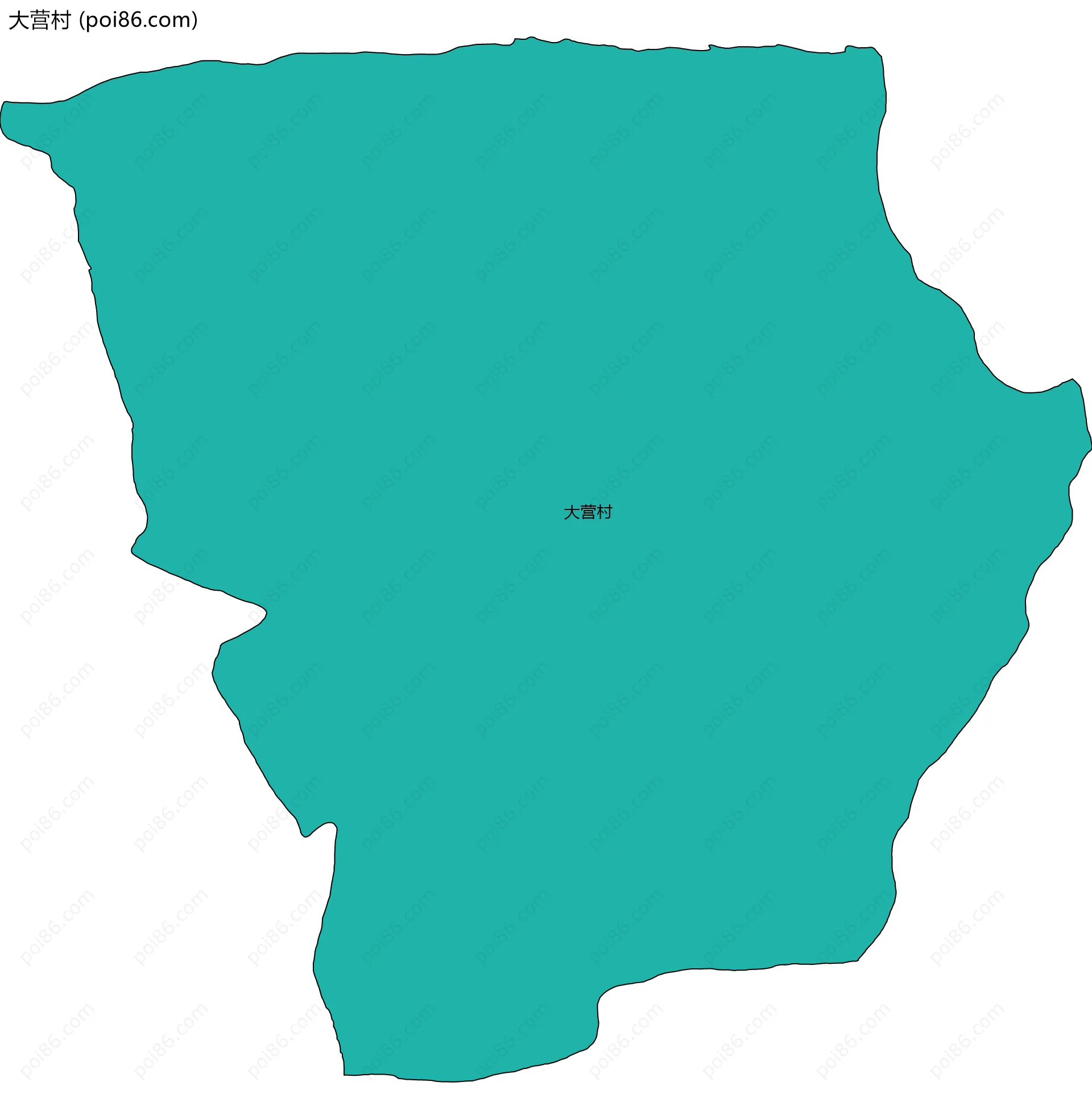 大营村边界地图