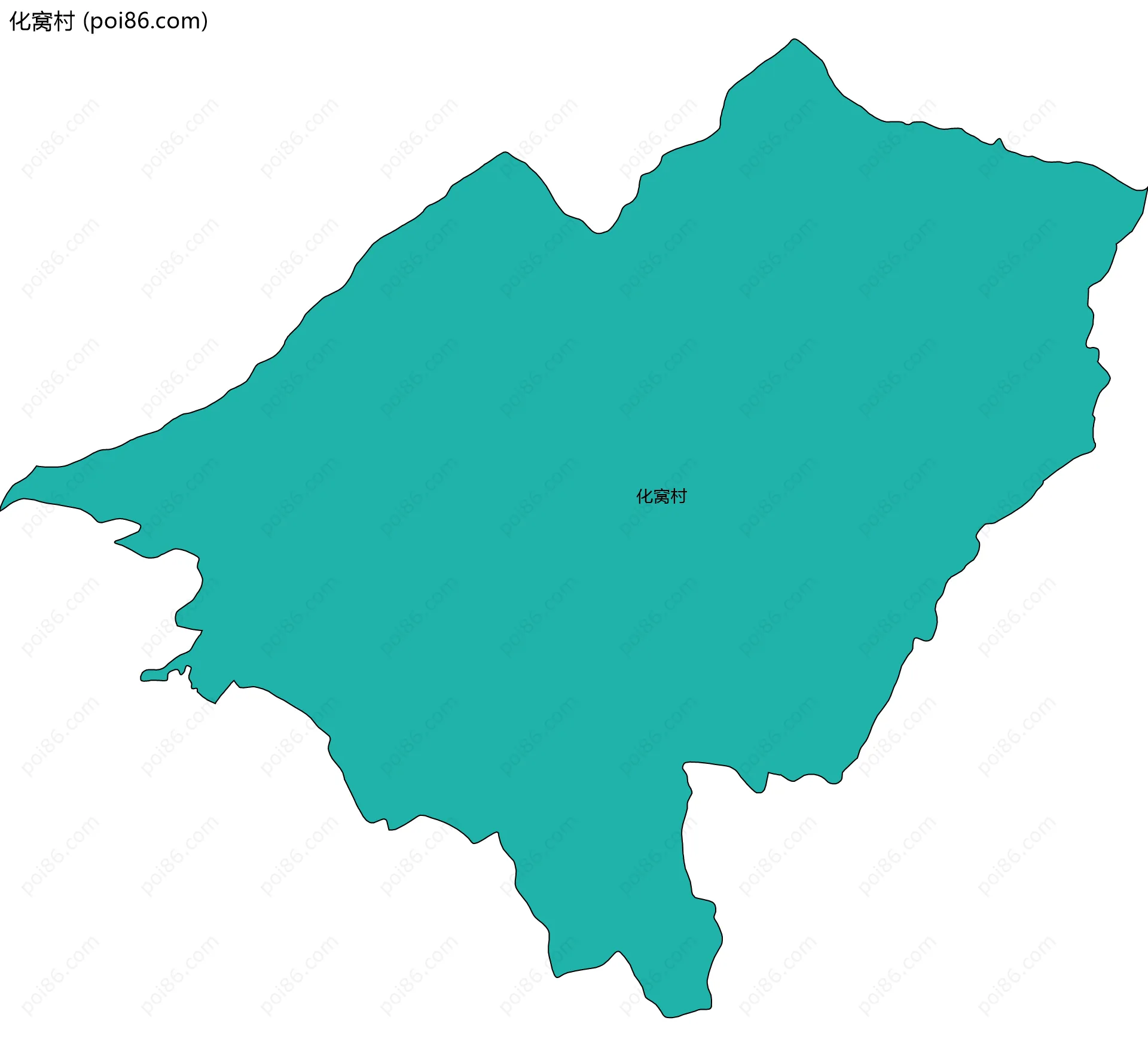 化窝村边界地图