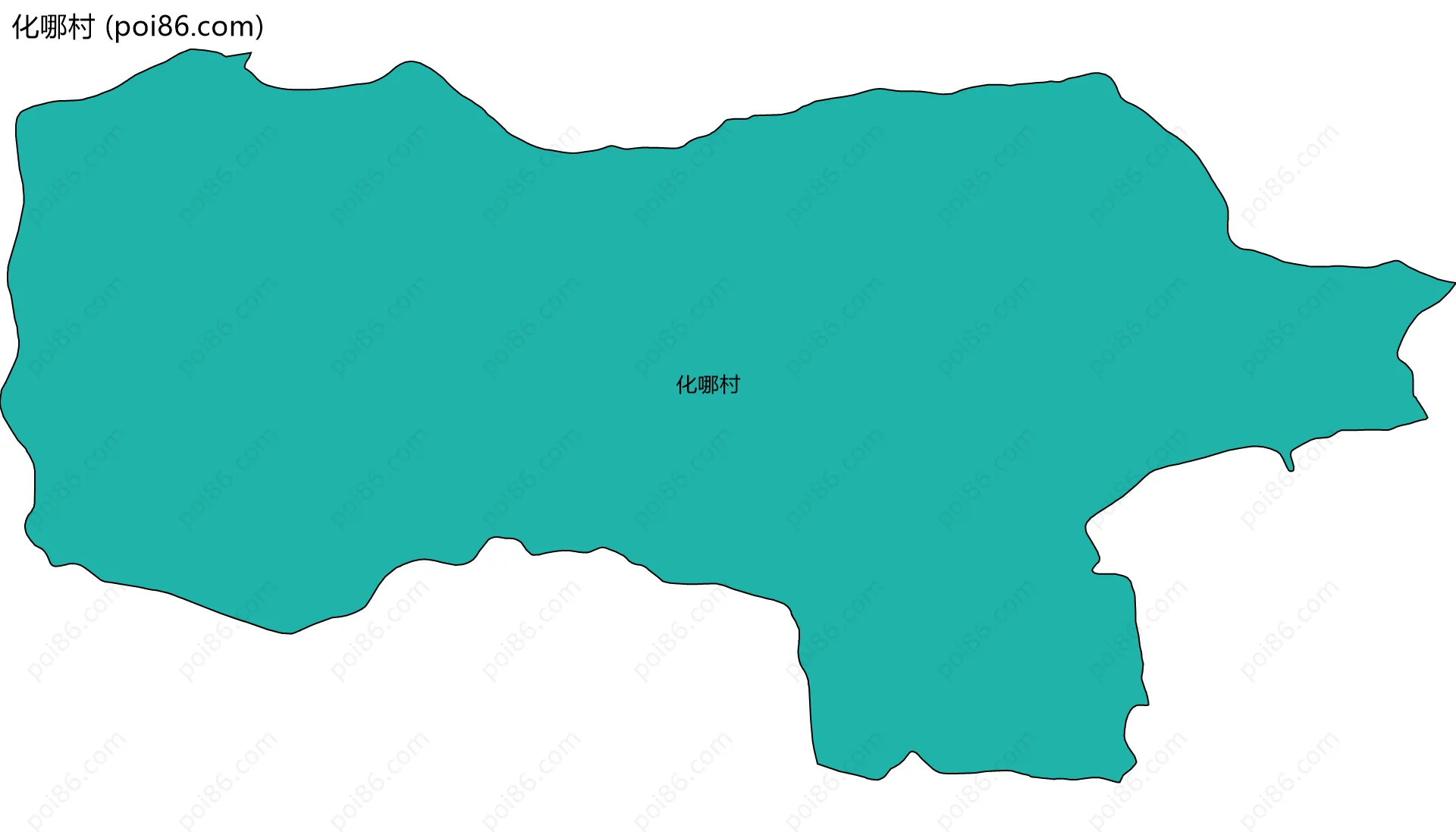 化哪村边界地图
