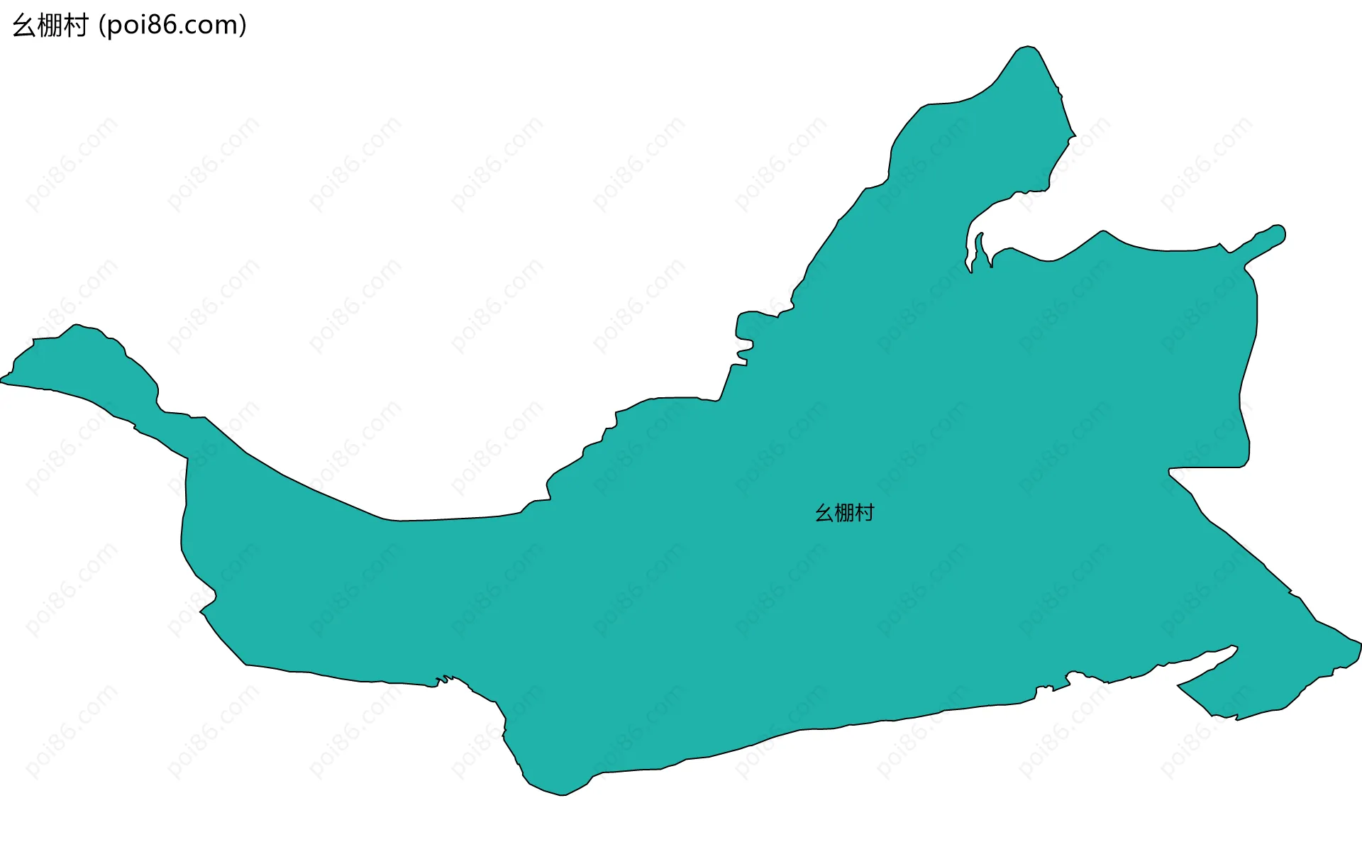 幺棚村边界地图