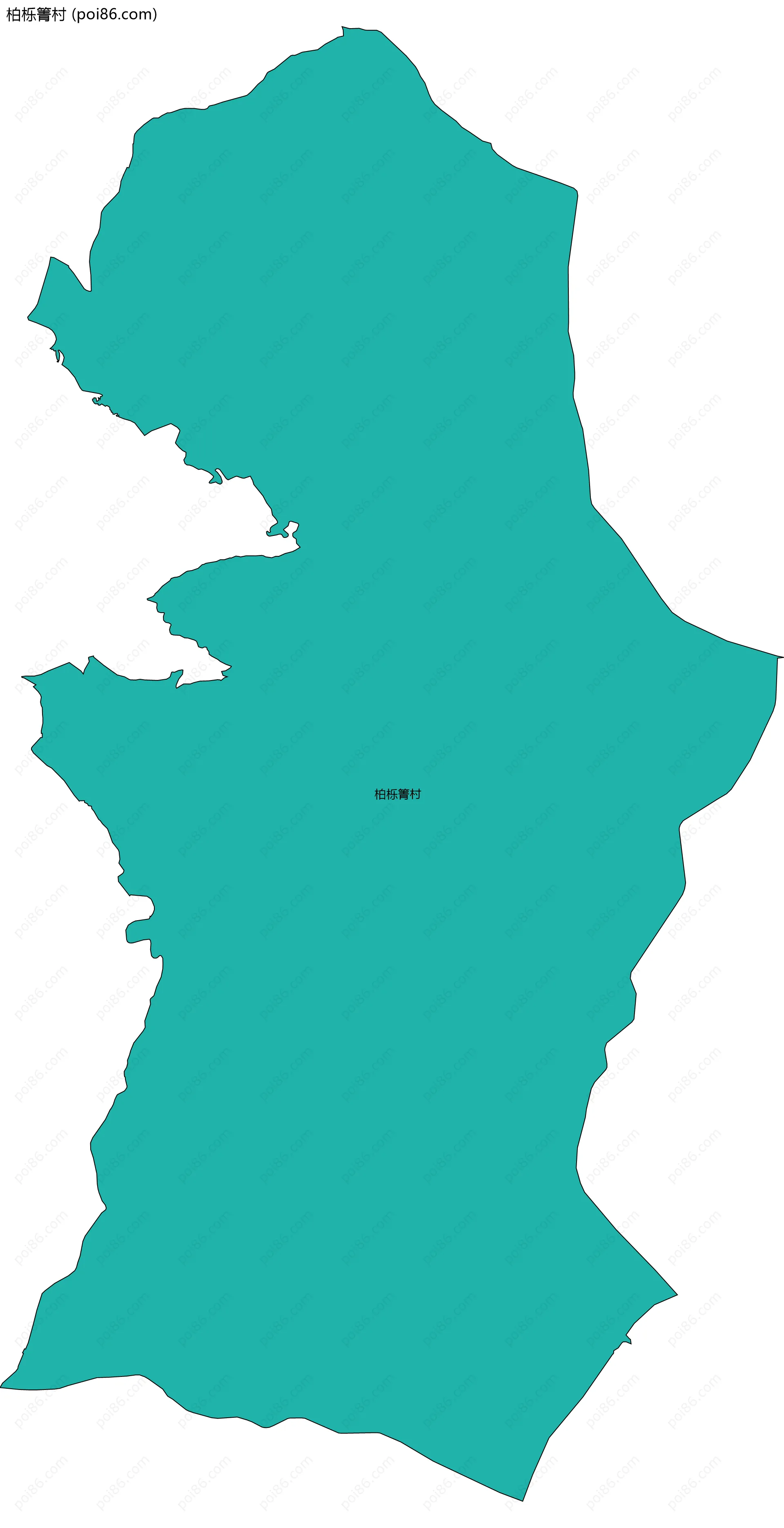 柏栎箐村边界地图