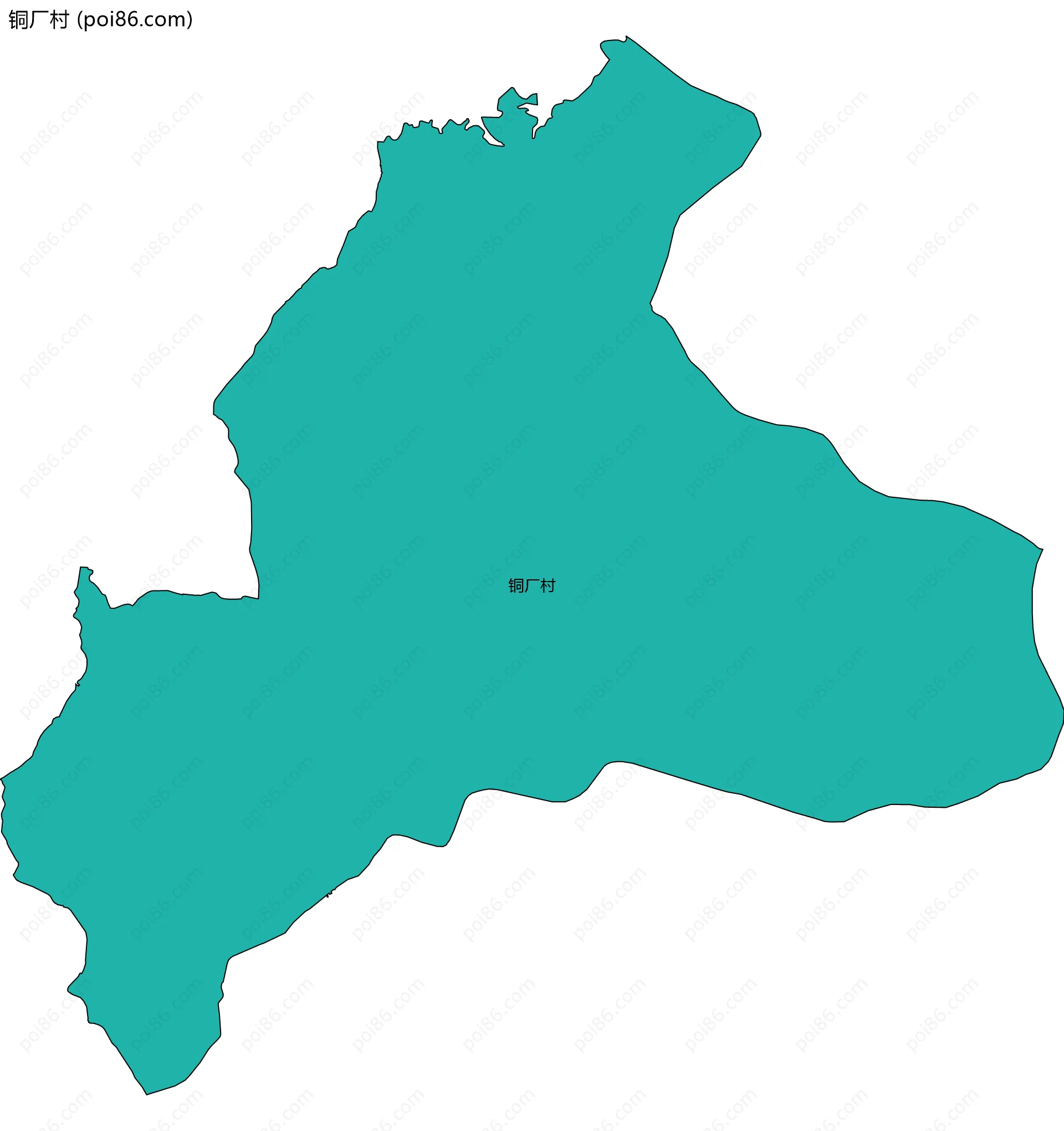 铜厂村边界地图