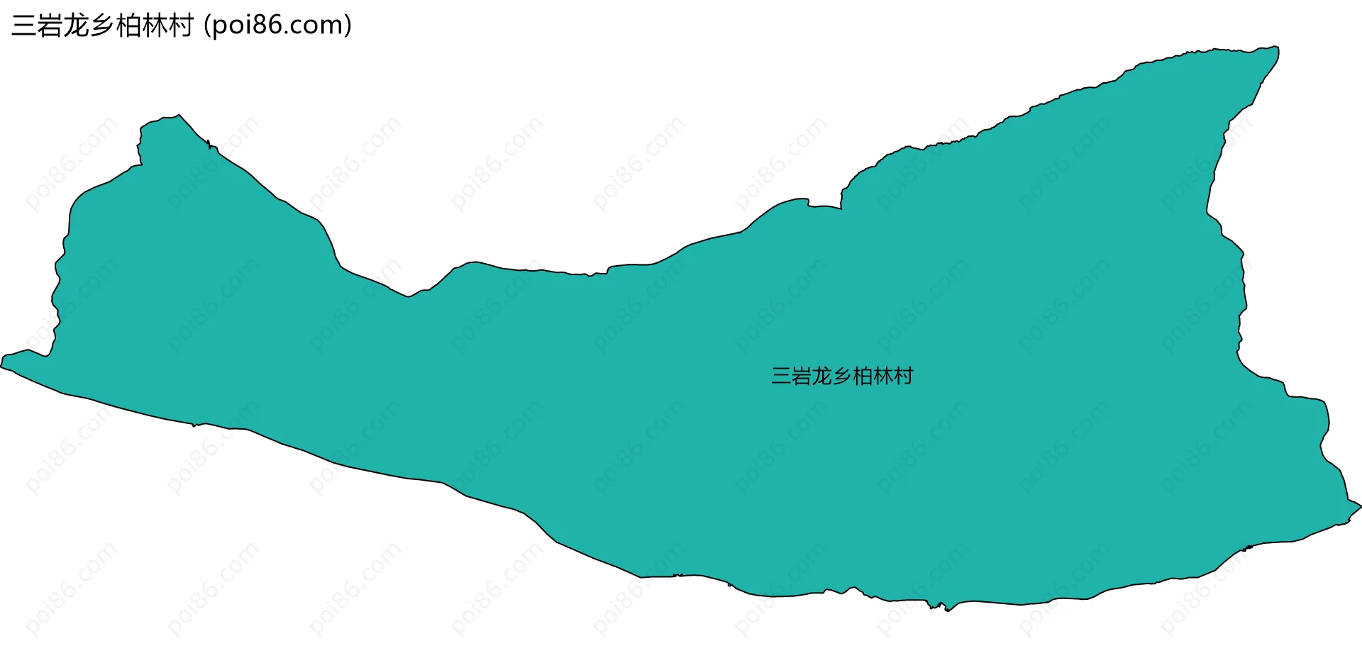 三岩龙乡柏林村边界地图