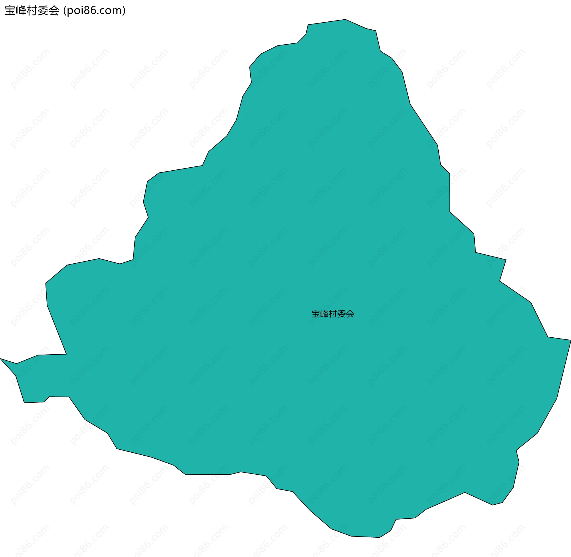 宝峰村委会边界地图