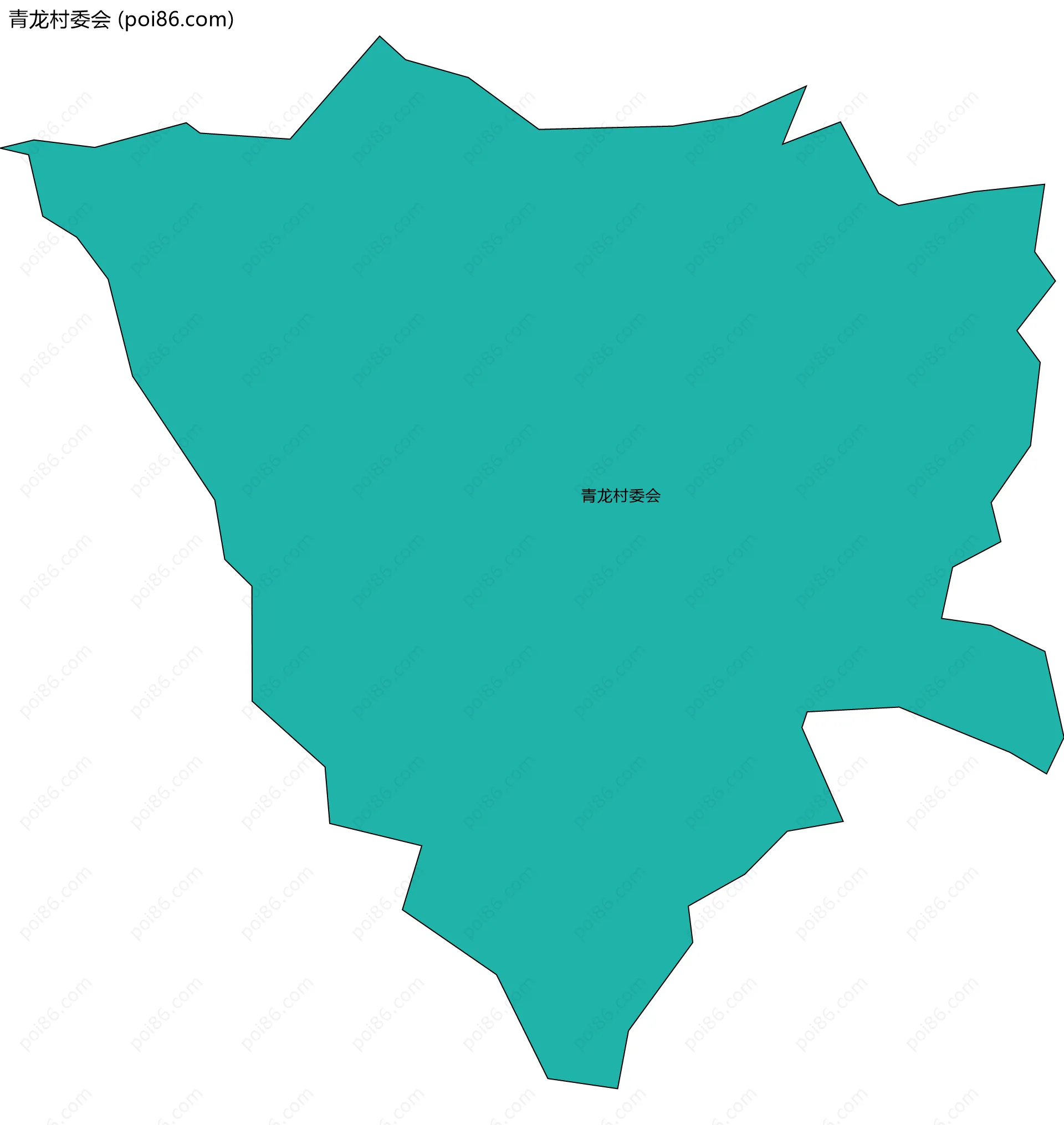 青龙村委会边界地图